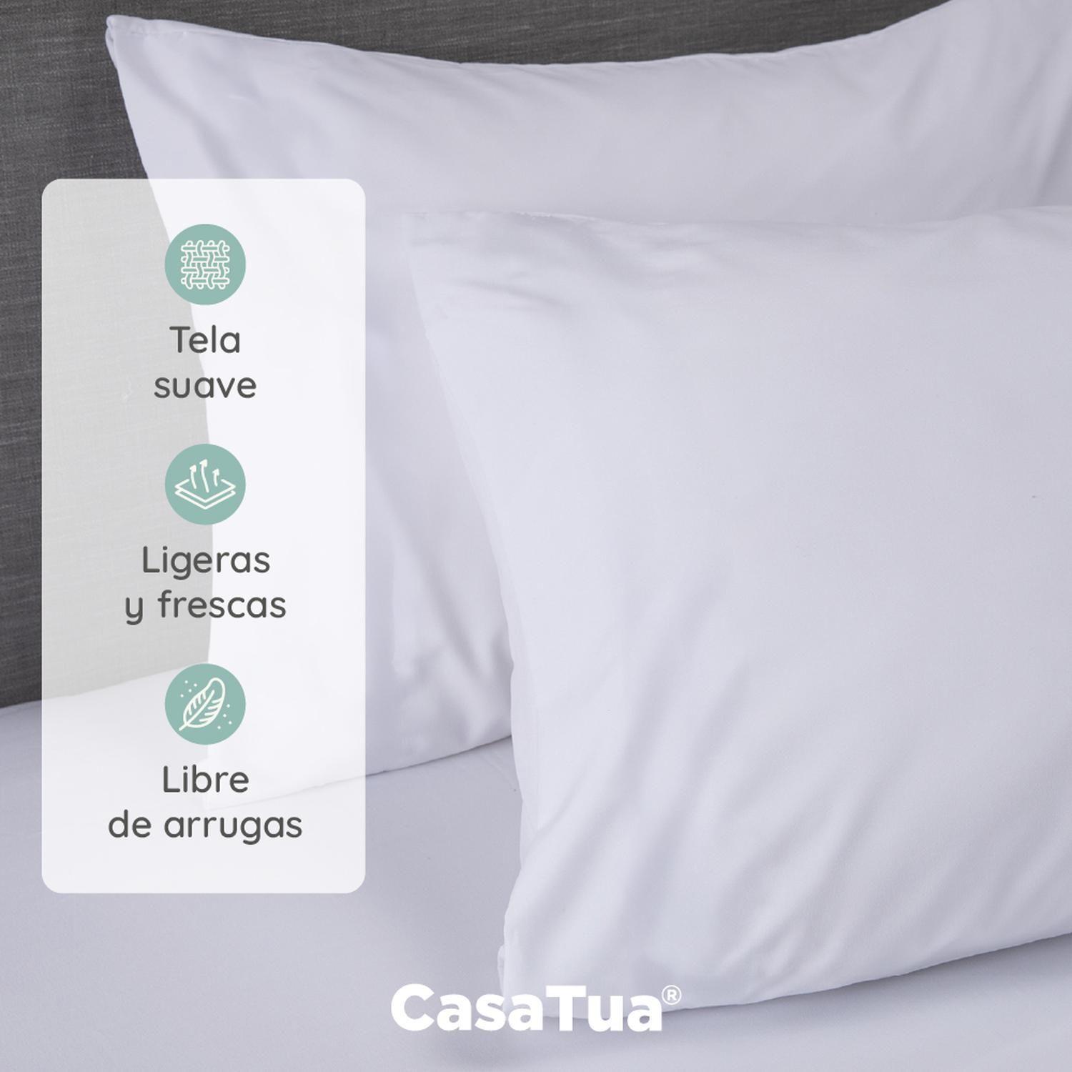 Sabanas 1800 Hotel CasaTua Ultra Suaves Bordadas Super King-6