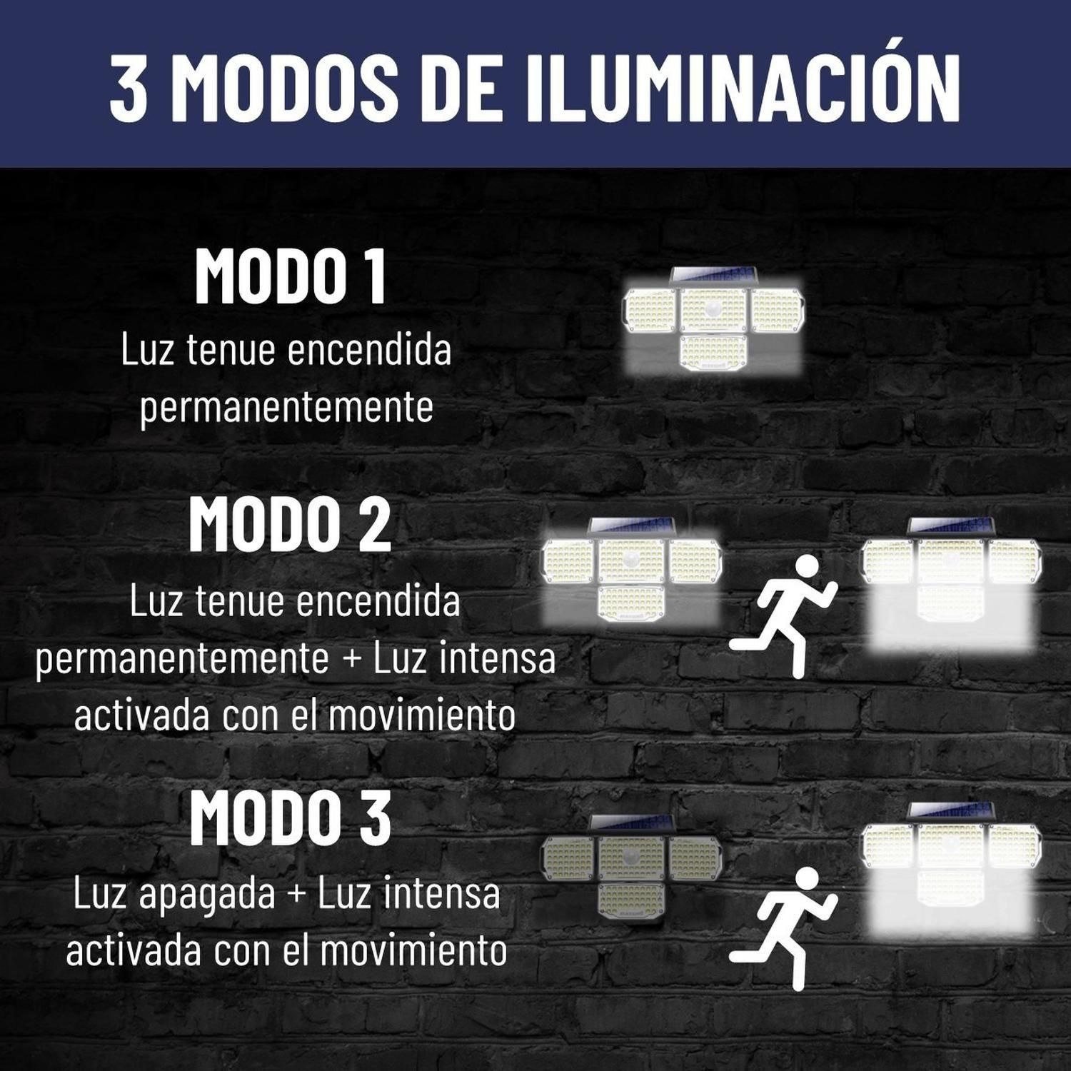 Foco Led Solar Exterior Maxwell Sensor Movimiento 4 Direcc-6