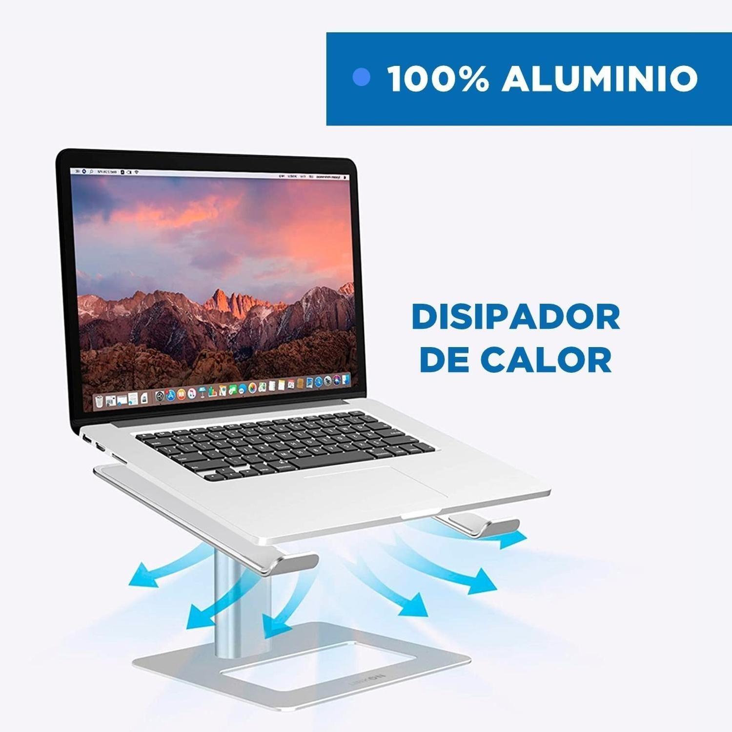 Soporte Base Alzador Aluminio Para Notebook Macbook 11 A 17"-2