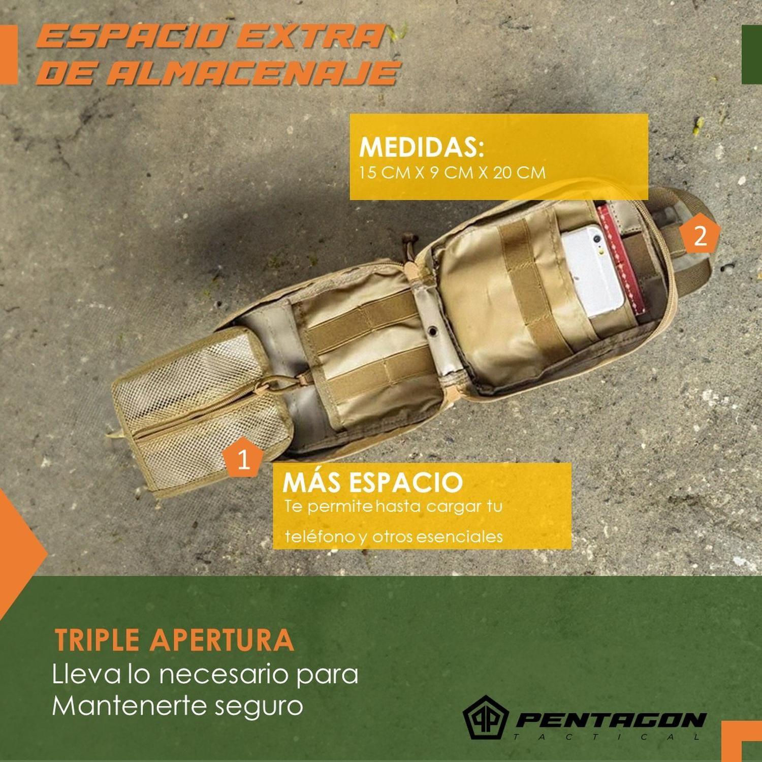 Botiquin Kit Primeros Auxilios Curacion Tactico Pentagon-2