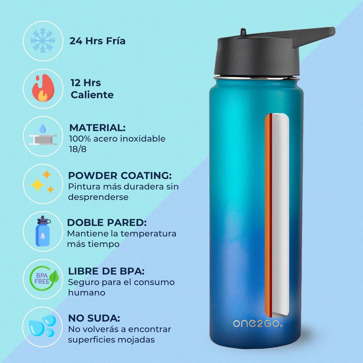 Botella Termica Termo Agua One2Go Acero Inoxidable 700 ml-1