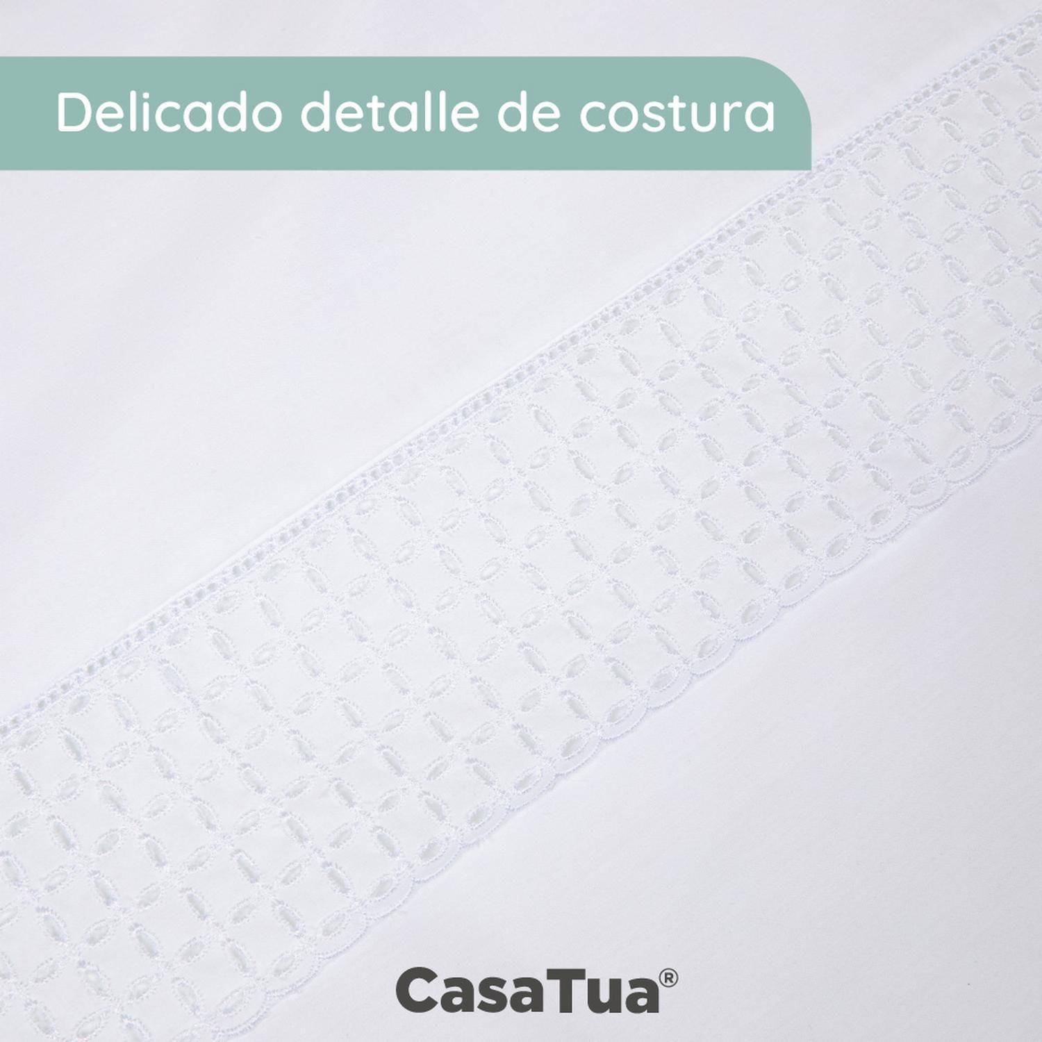 Sabanas Bordadas CasaTua + Funda 2 Plazas-5