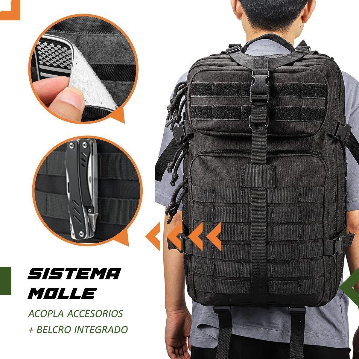Mochila Tactica Militar Outdoor Pentagon 45L Impermeable-4