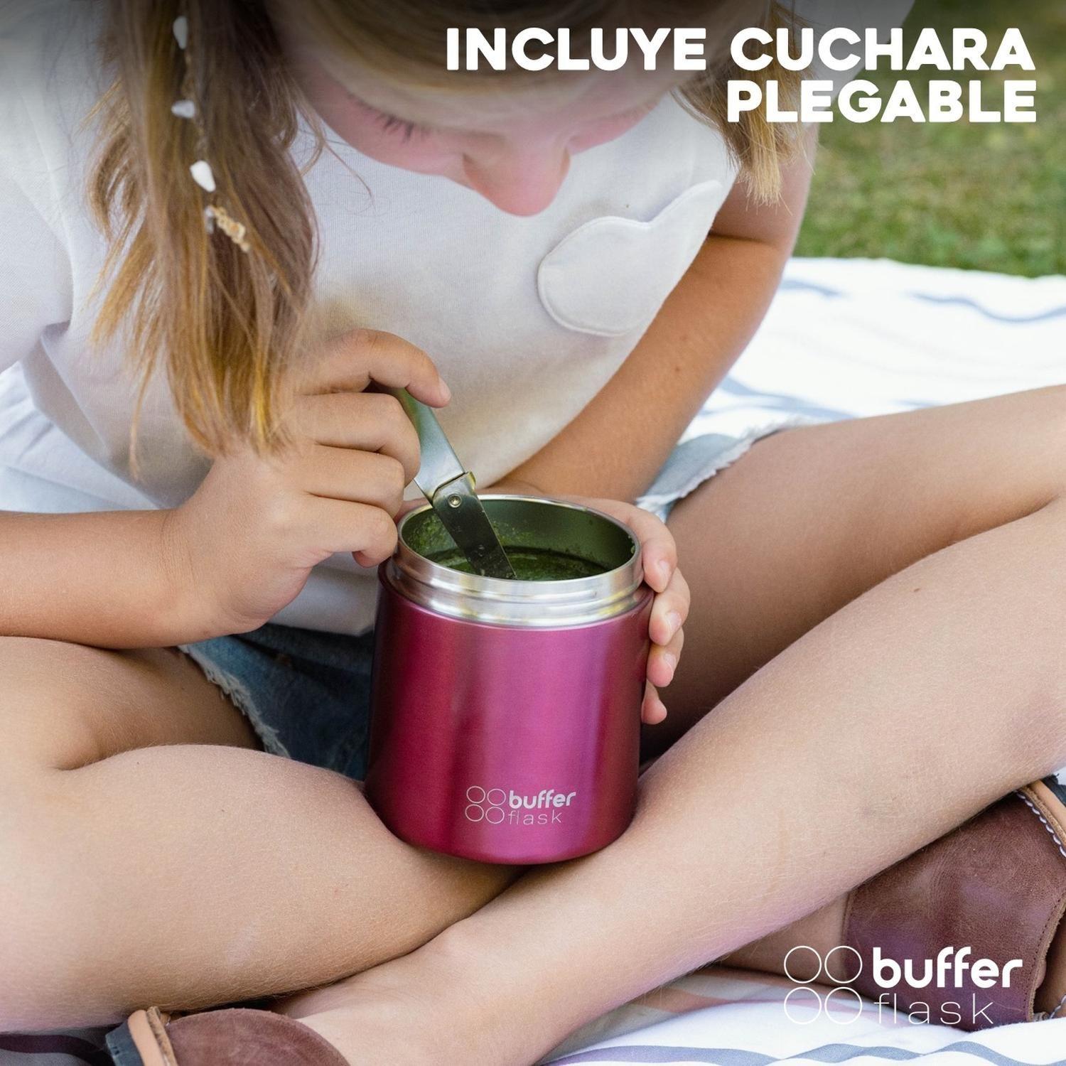 Termo Comida y Liquido Buffer Niño Niña 350ml + Cuchara-5