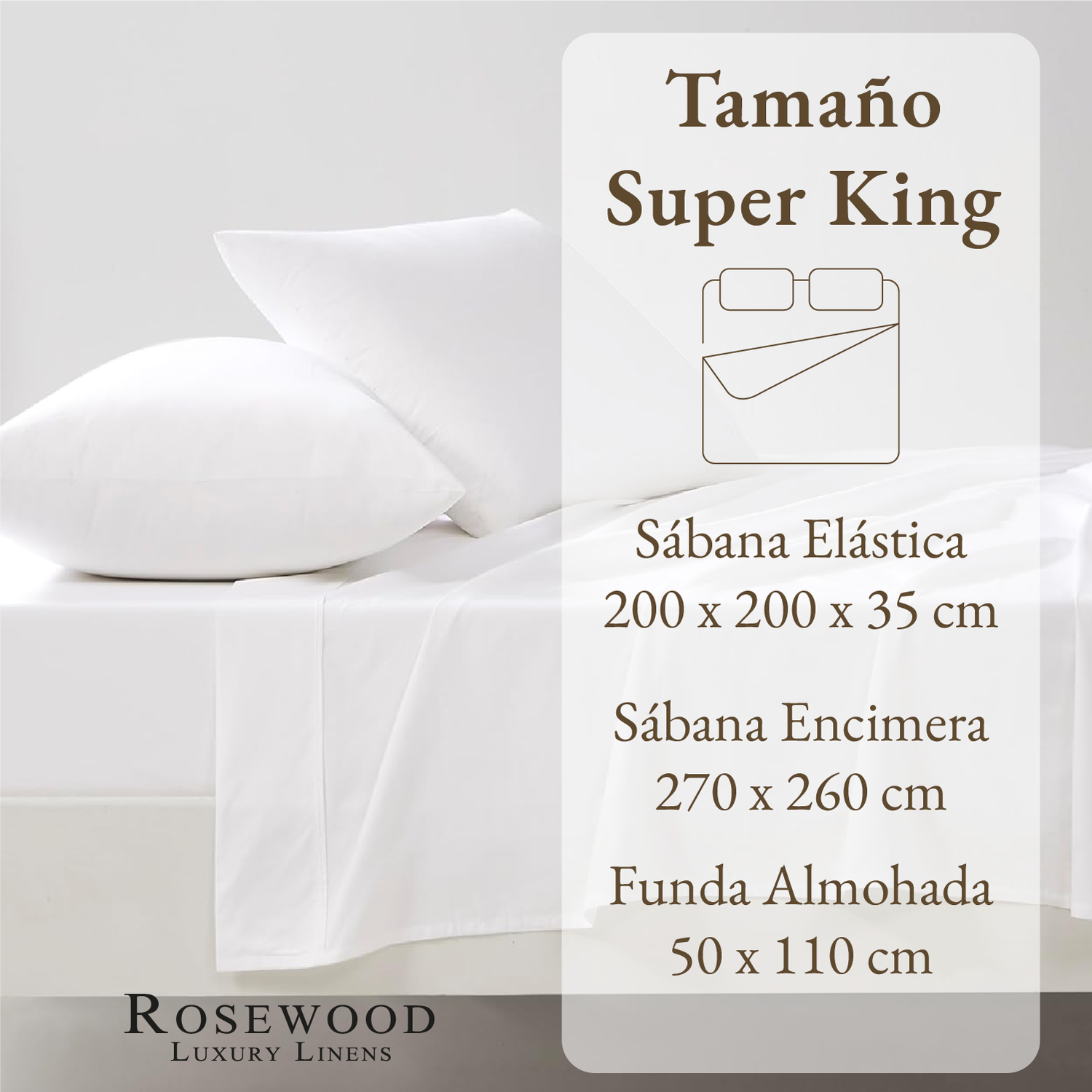 Sabanas Super King 250 Hilos Algodón Rosewood-7