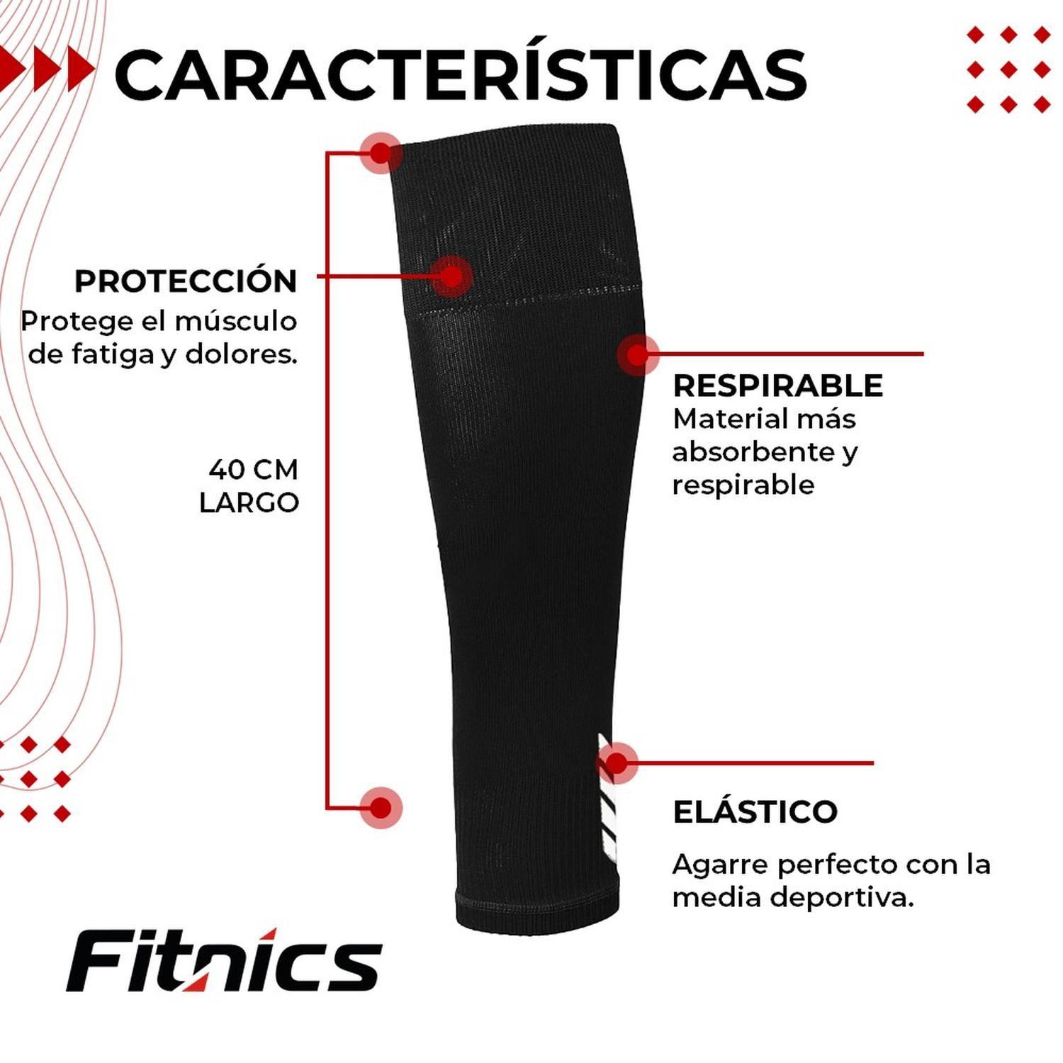 Medias Futbol Niños Antideslizantes Set 2 + Pantorrillera Talla Única negro-6