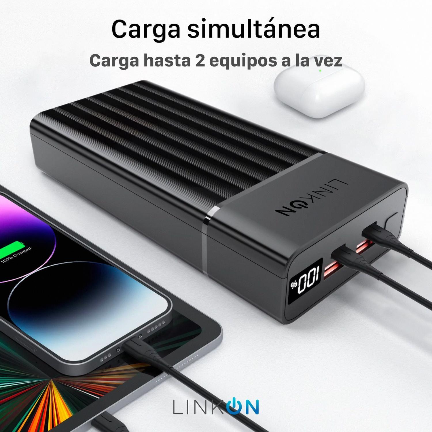 Bateria Externa Cargador Portatil Linkon Power Bank 20000Mah-3