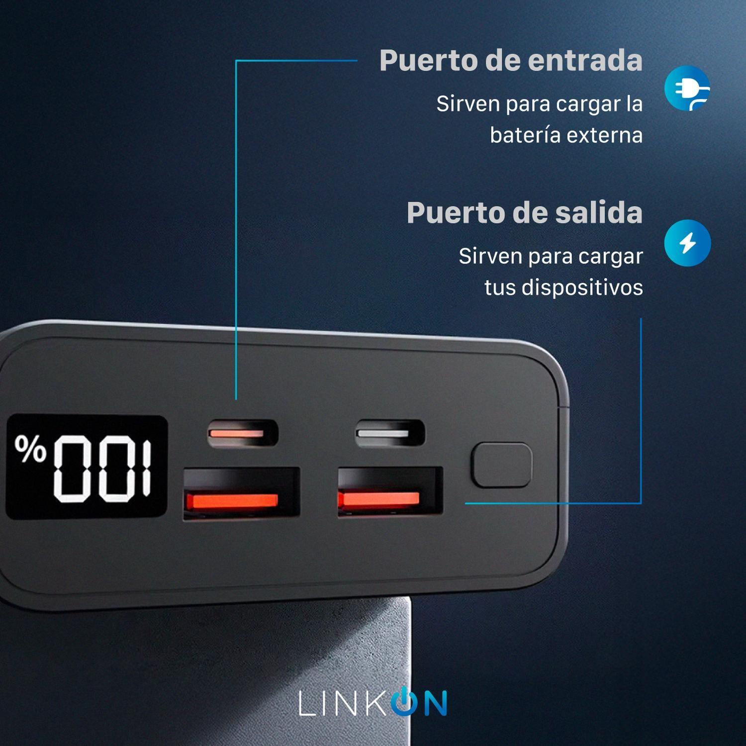 Bateria Externa Cargador Portatil Linkon Power Bank 20000Mah-7
