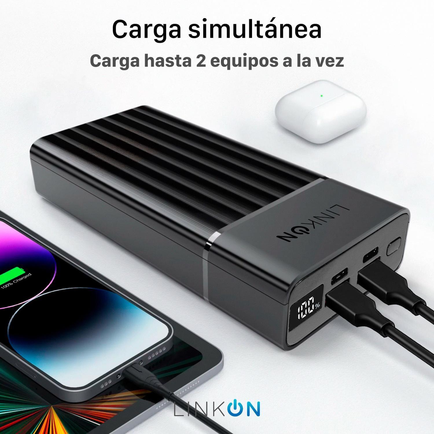 Bateria Externa Cargador Portatil Linkon Power Bank 20000Mah-3