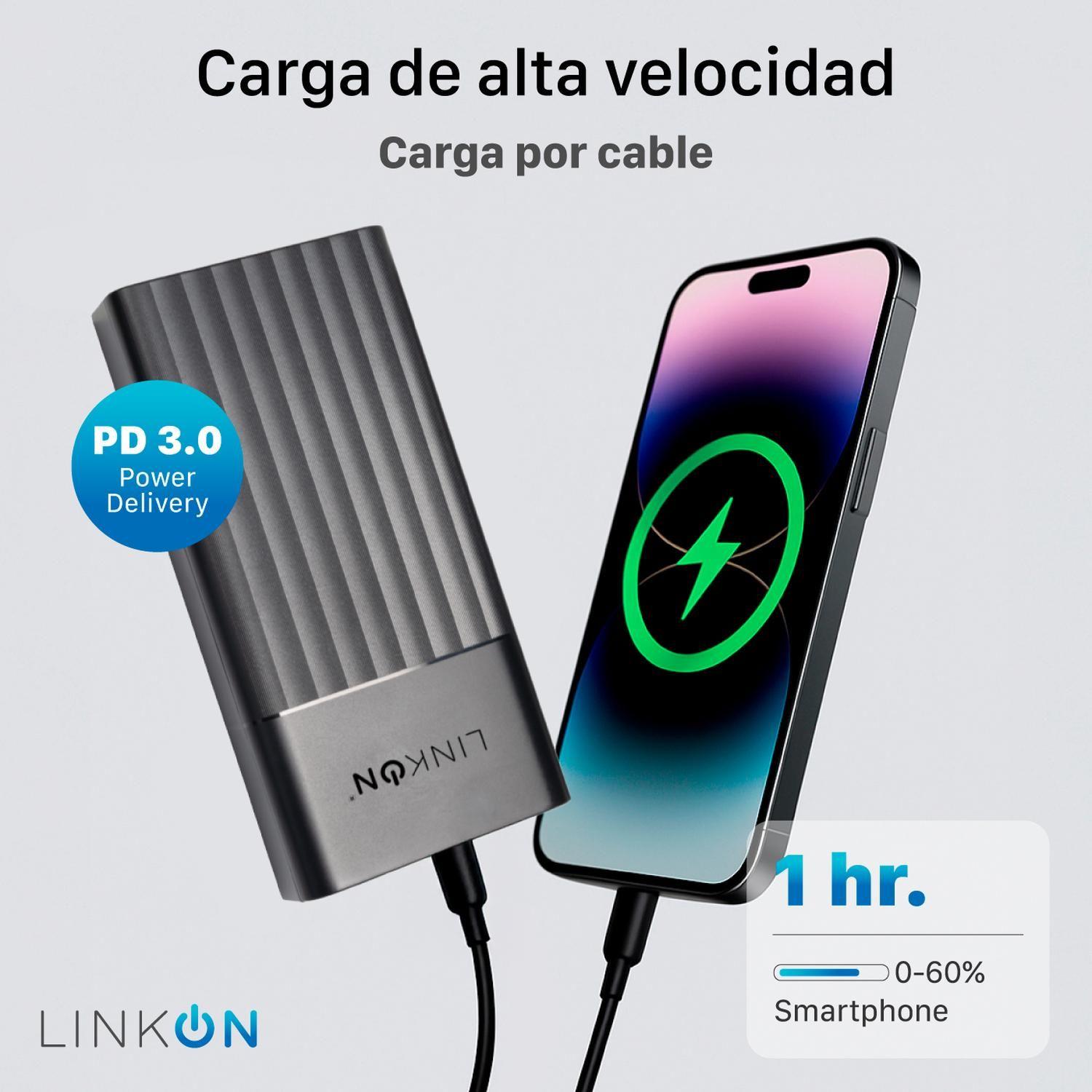 Bateria Externa Cargador Portatil Linkon Power Bank 20000Mah-4