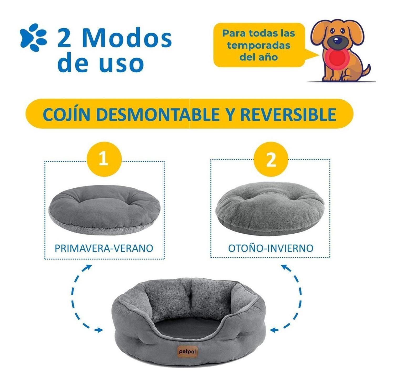 Cama Ultrasuave Antiestres Para Mascota Perros Gatos PetPal-6