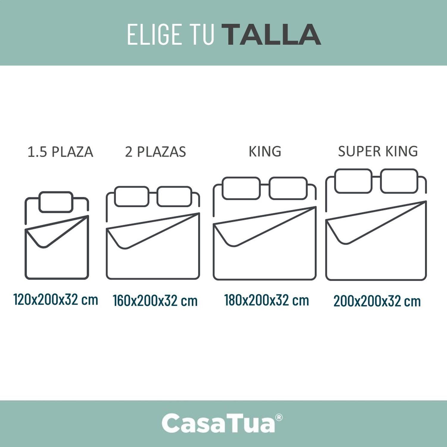 Cubre Colchon Protector Impermeable Bambú blanco-9