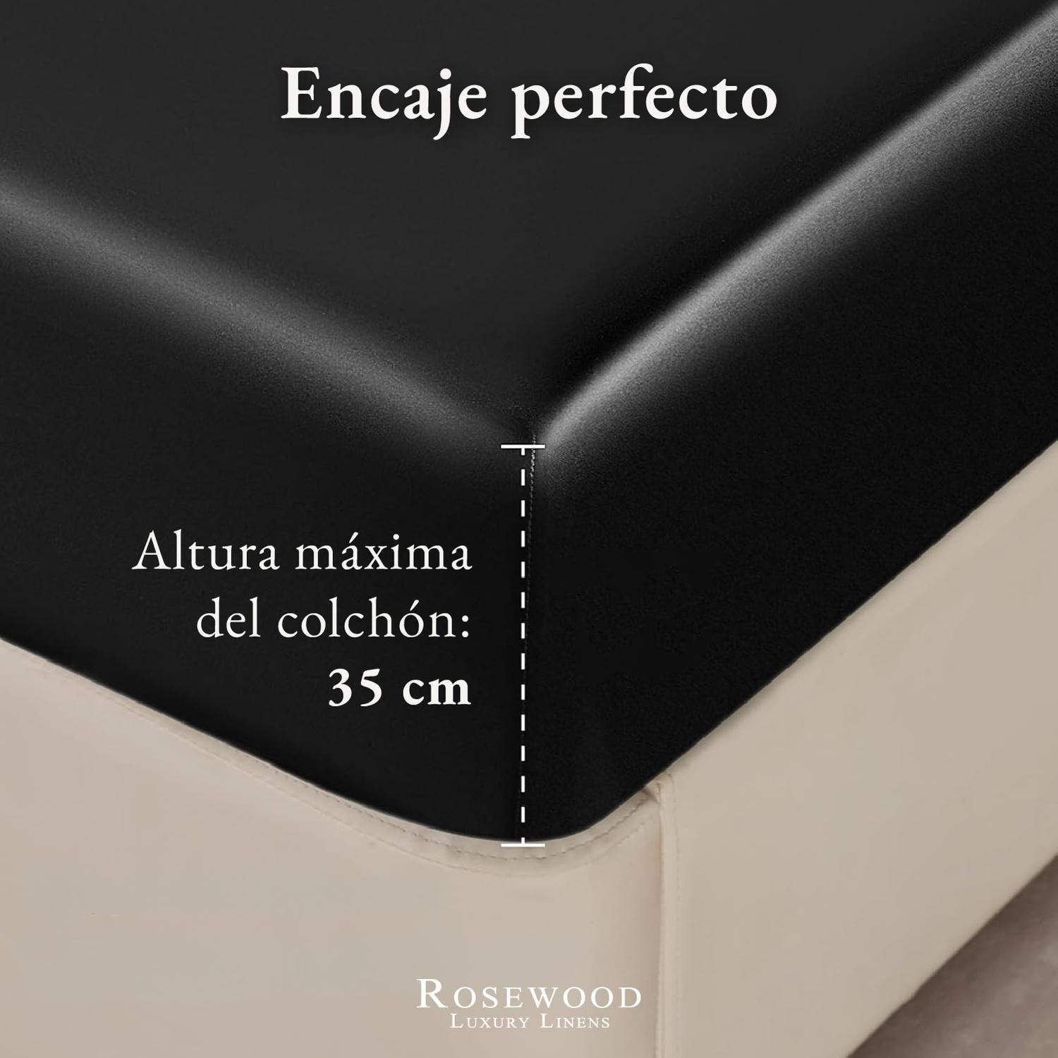 Sabanas Satin Ultra Suaves Juego Completo Rosewood King-5