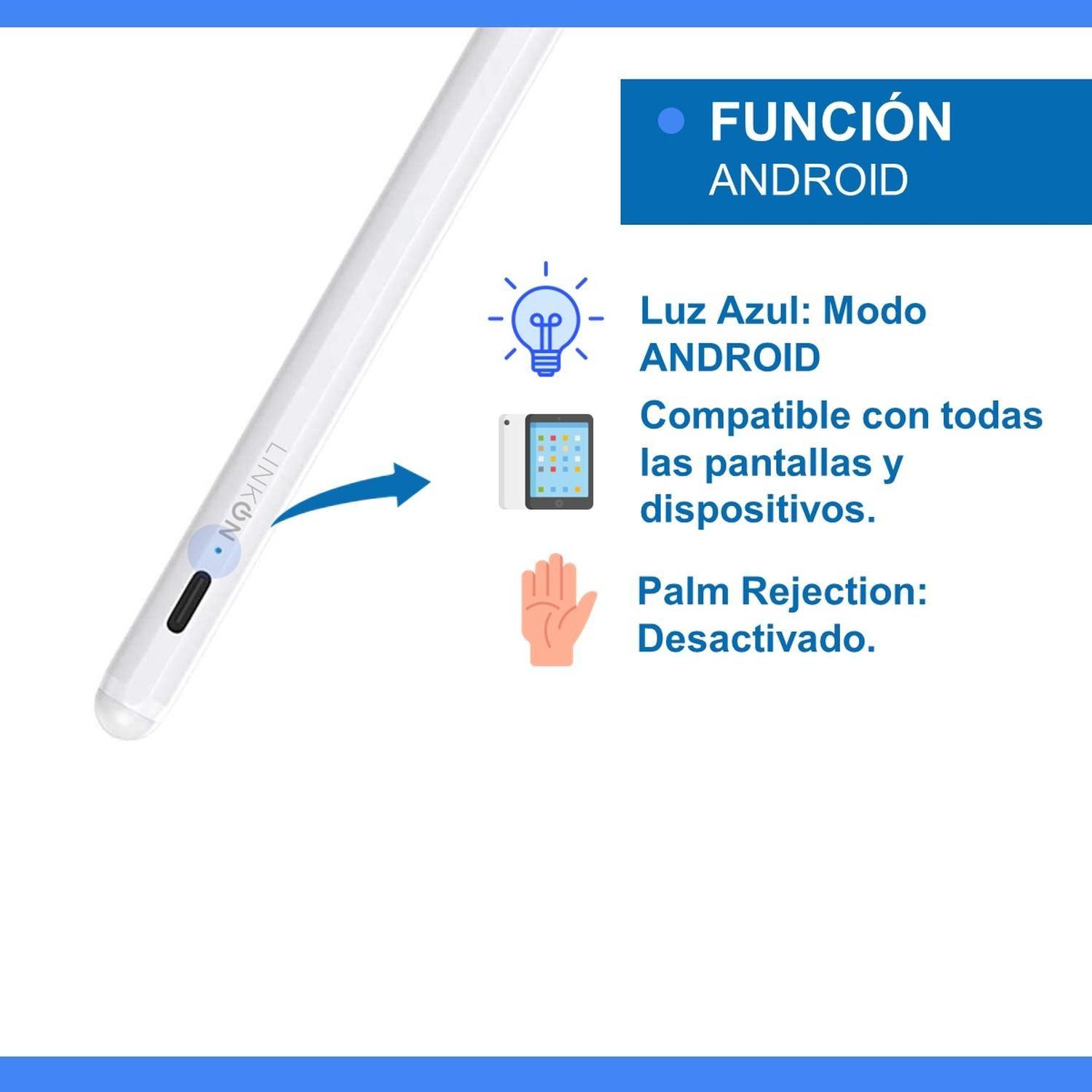 Lapiz Pencil Tactil Linkon para Ipad y Galaxy Tablet PalmRej-2