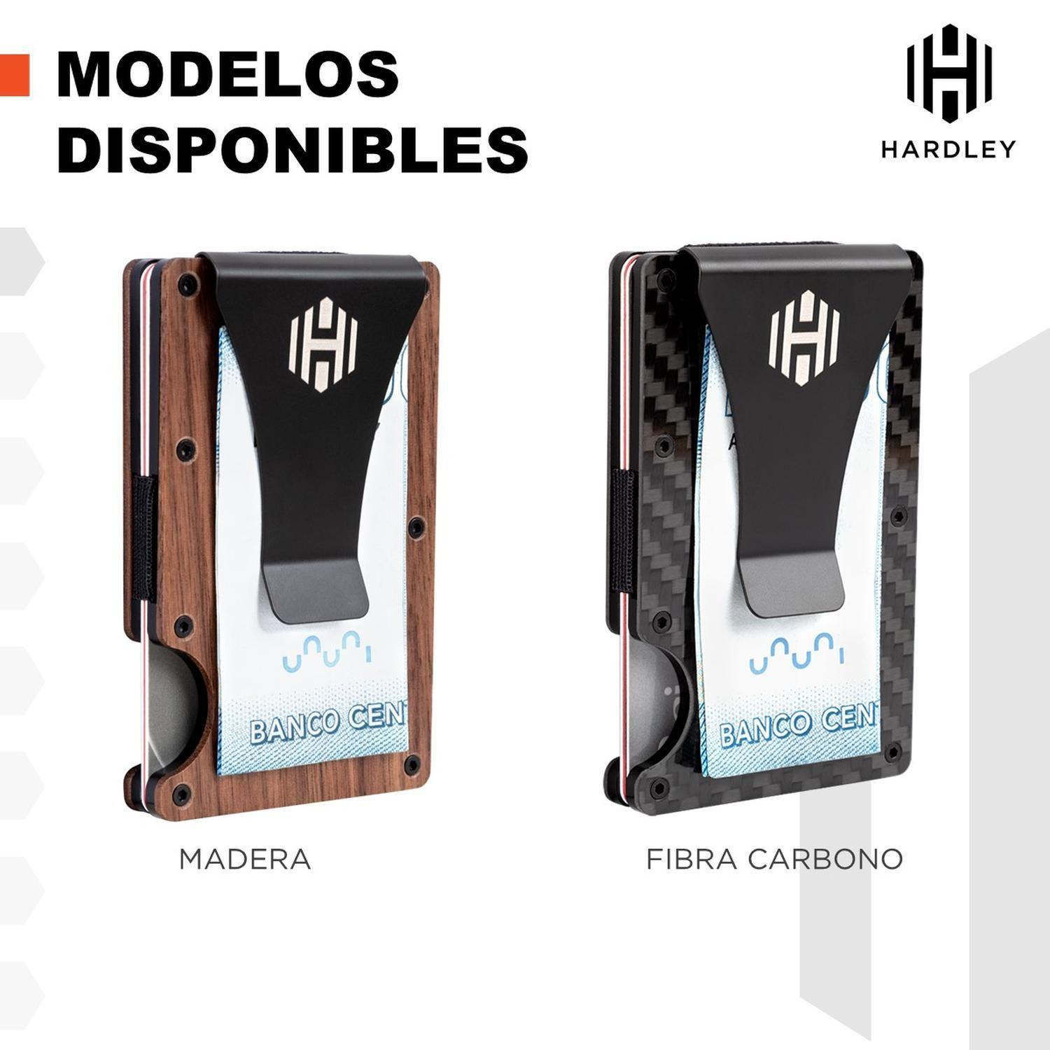 Billetera Tarjetero Hombre Hardley Proteccion Rfid + Clip Cafe-7