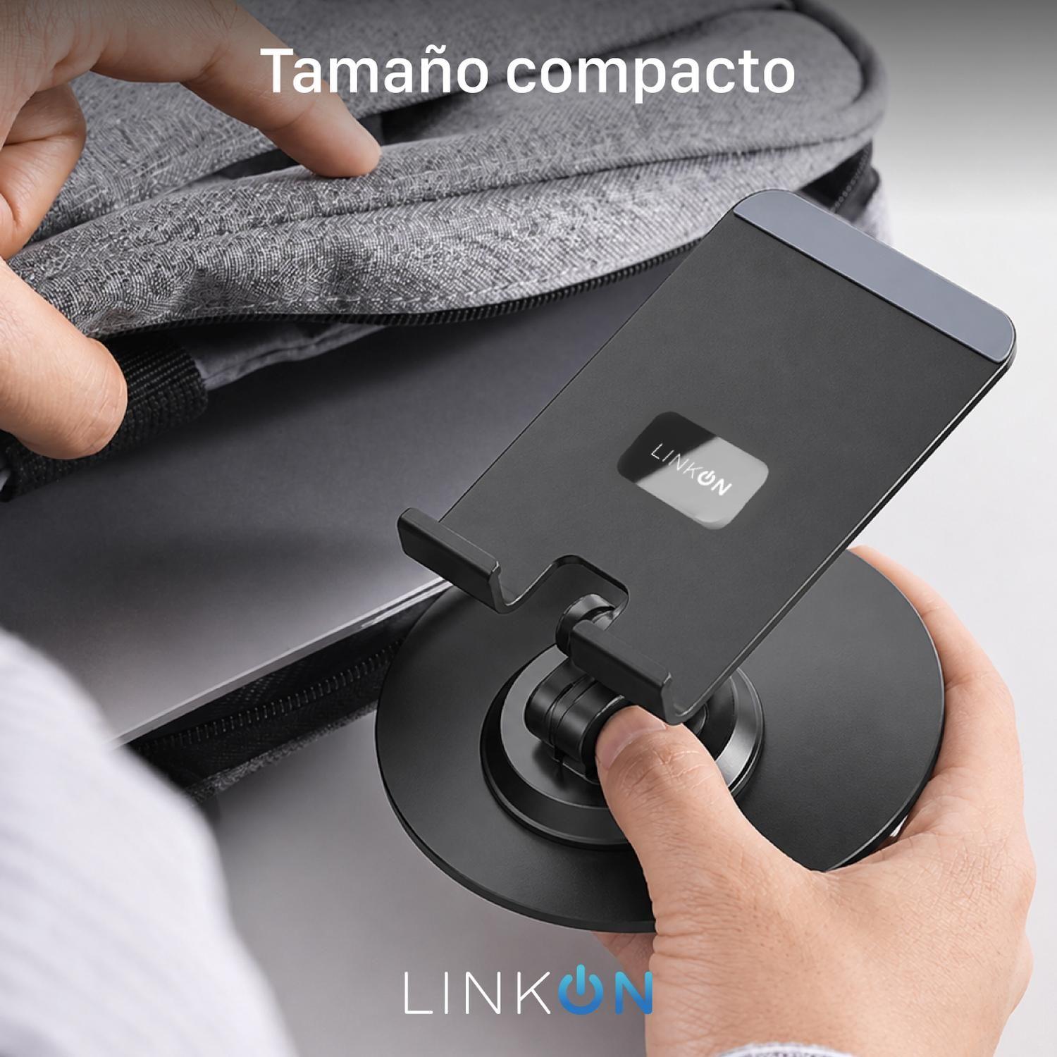 Soporte Porta Celular Escritorio Linkon 360° - Aluminio-5