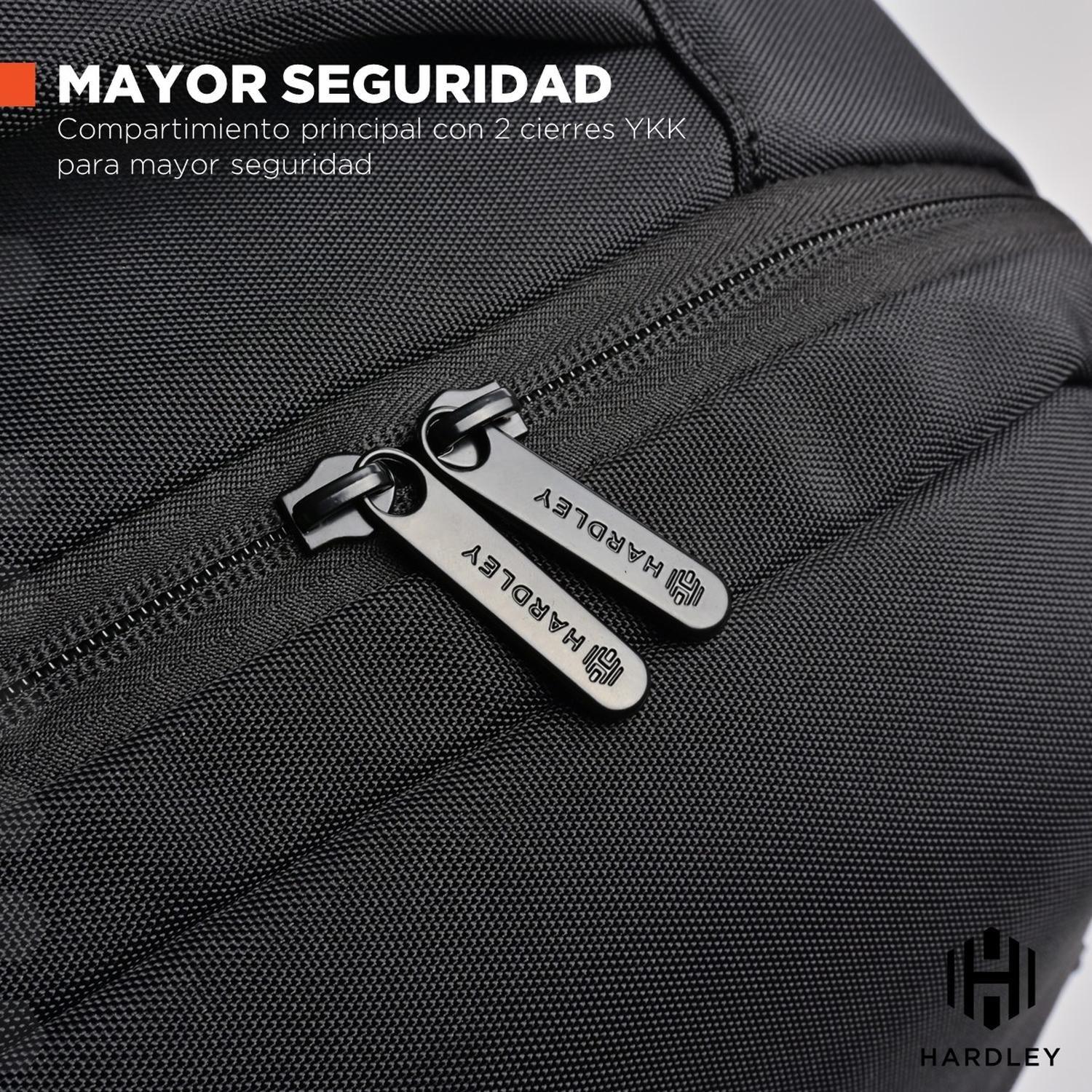 Mochila Notebook Hardley Viaje Avion Impermeable Antirrobo-7