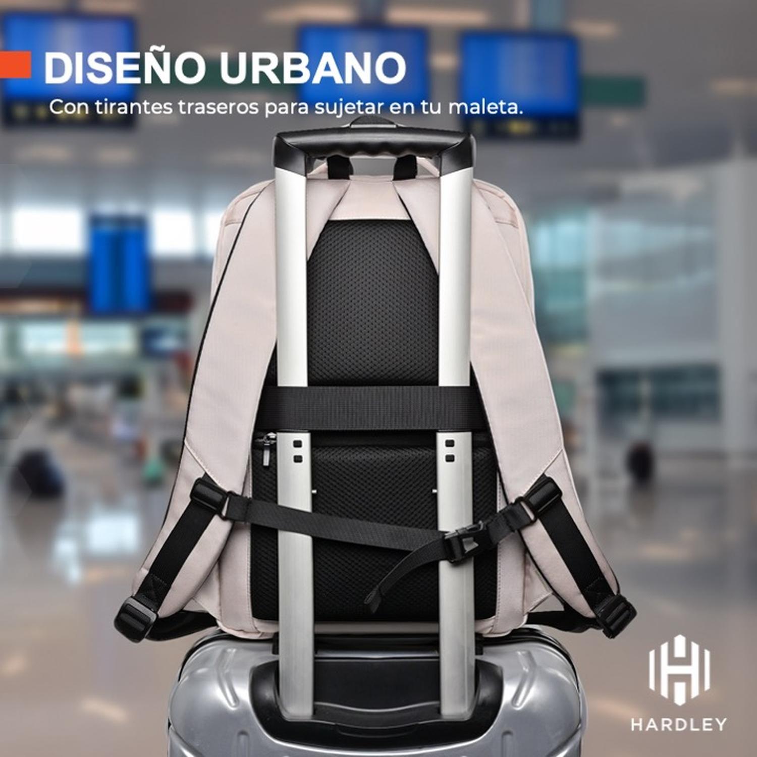 Mochila Notebook Hardley Viaje Avion Impermeable Antirrobo-2