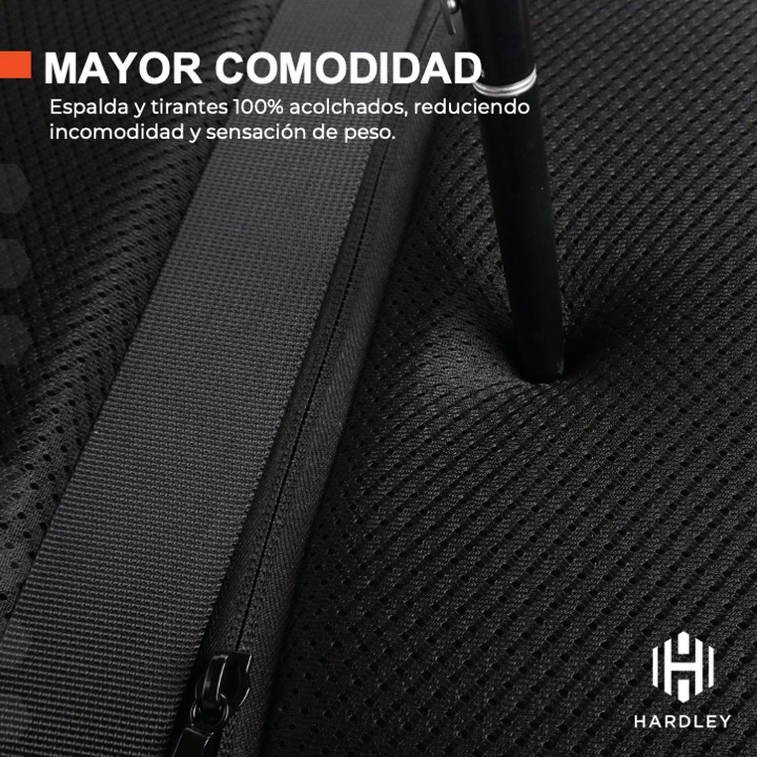 Mochila Notebook Hardley Viaje Avion Impermeable Antirrobo-6