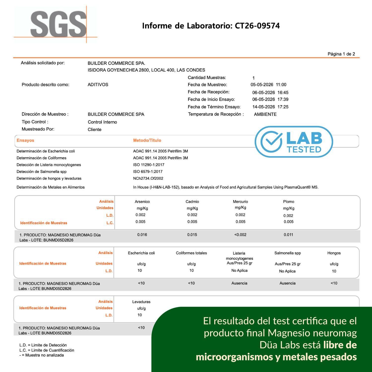 Magnesio Neuromag Düa Labs® 120 Cápsulas Para 60 días-4