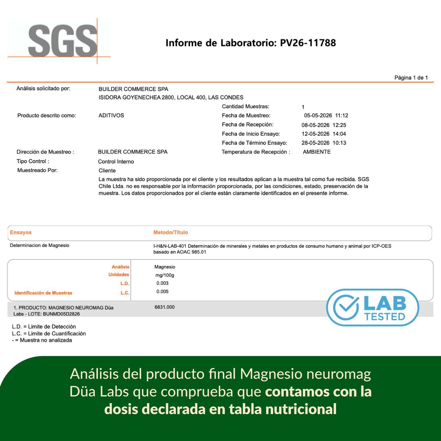 Magnesio Neuromag Düa Labs® 120 Cápsulas Para 60 días-5
