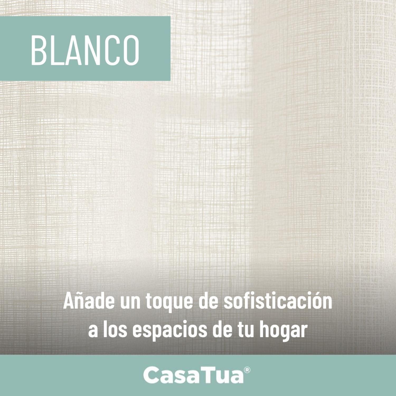 Cortina Velo Visillo 2 Paños 140x220cm Textura Lino Casatua-4