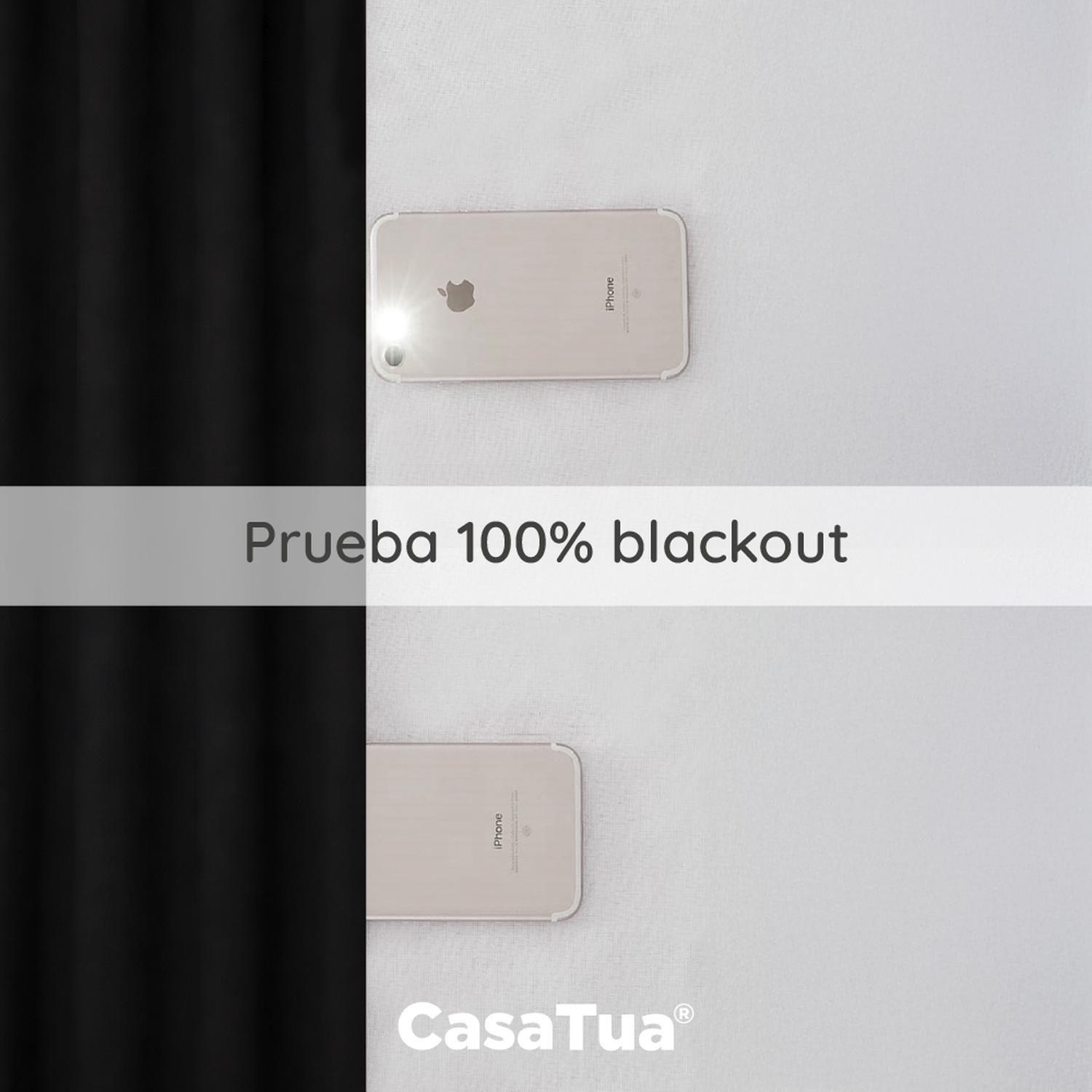 Cortina Blackout 100% Casatua Set 2 Paños 220x135cm Engomada-3