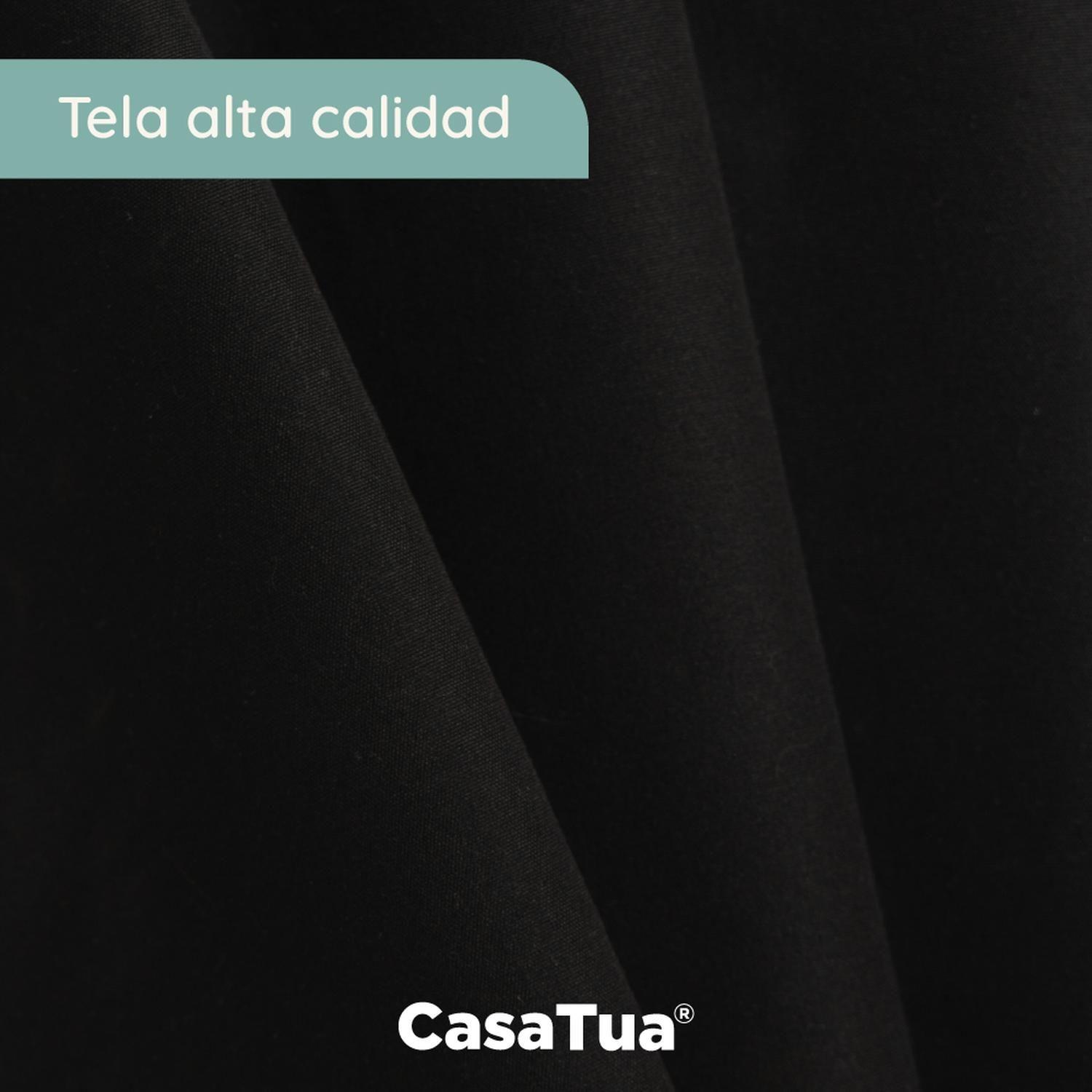 Cortina Blackout 100% Casatua Set 2 Paños 220x135cm Engomada-4