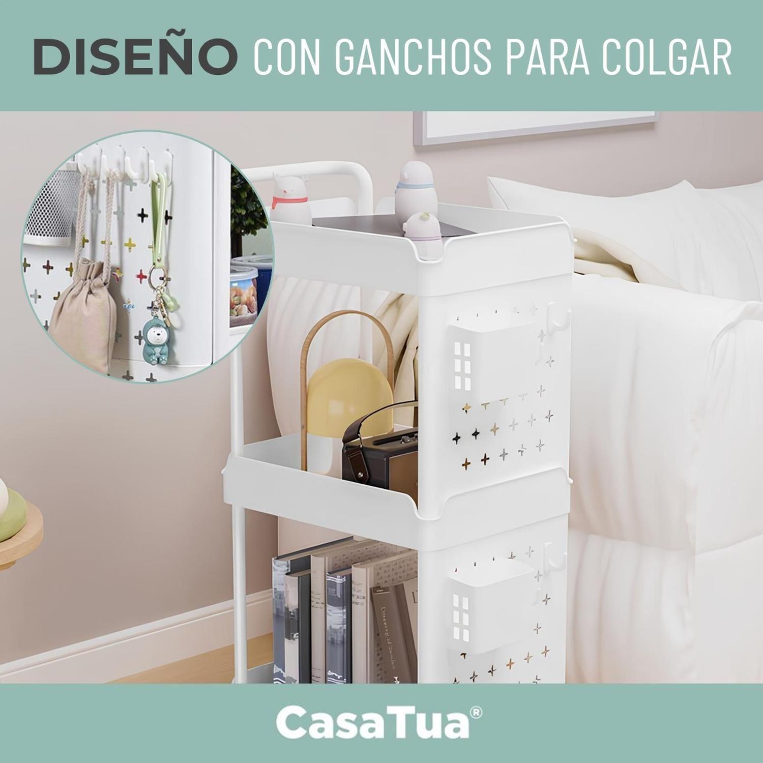 Carro Carrito Organizador con Ruedas Multiuso Cocina CasaTua-2