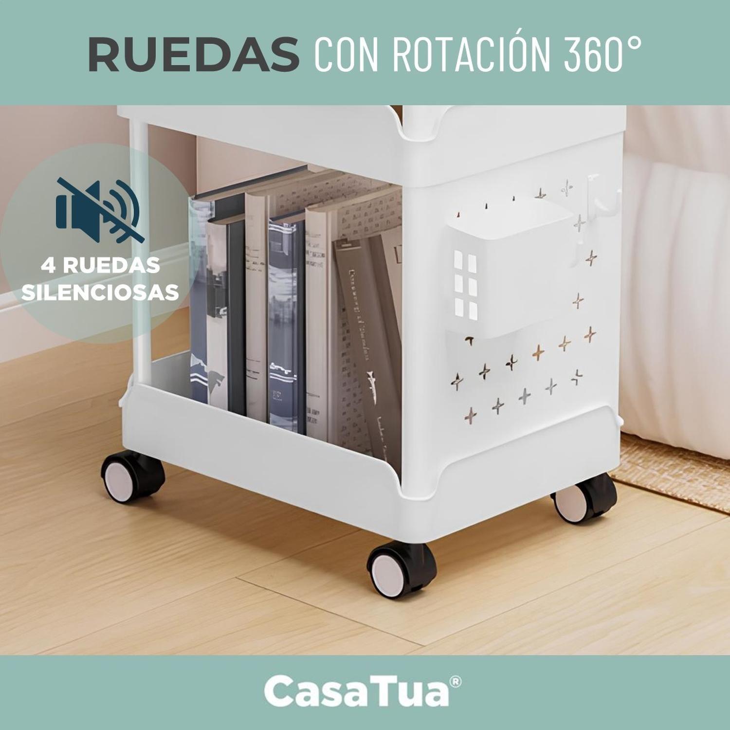 Carro Carrito Organizador con Ruedas Multiuso Cocina CasaTua-6