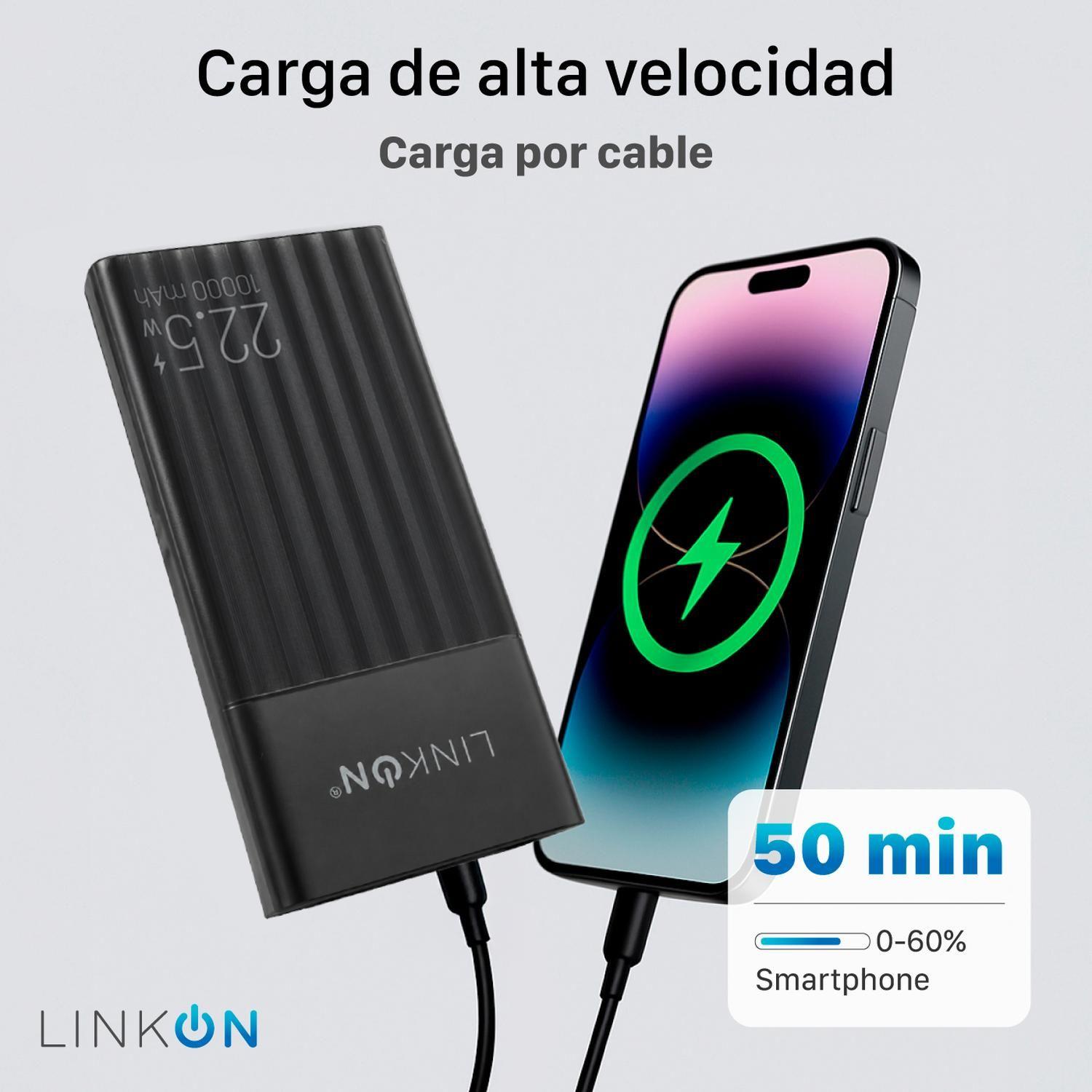 Power Bank Bateria Externa 10000Mah Cargador Portatil Linkon-4