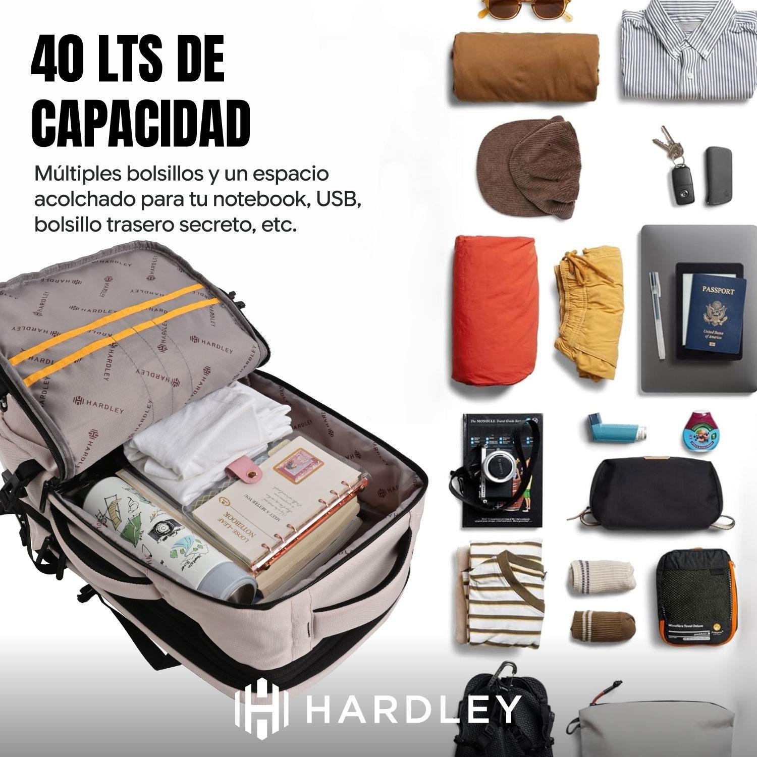 Mochila de Viaje Notebook Hardley 40L Balistica + USB-4