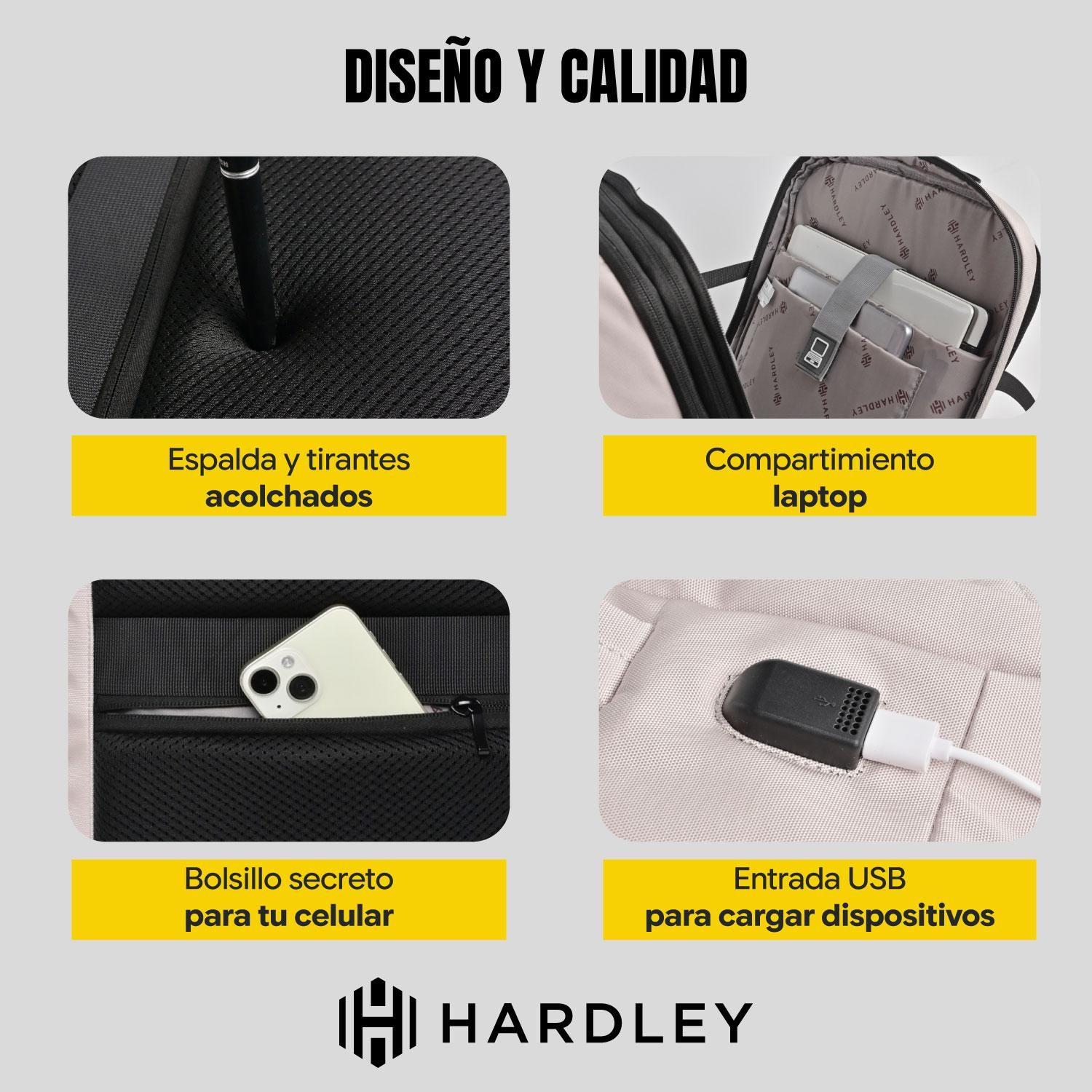 Mochila de Viaje Notebook Hardley 40L Balistica + USB-5