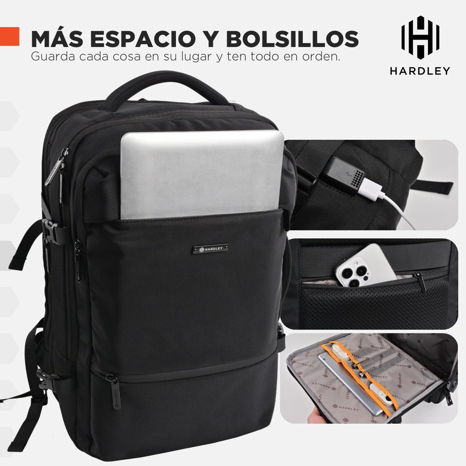 Mochila de Viaje Notebook Hardley 40L Balistica + USB-4