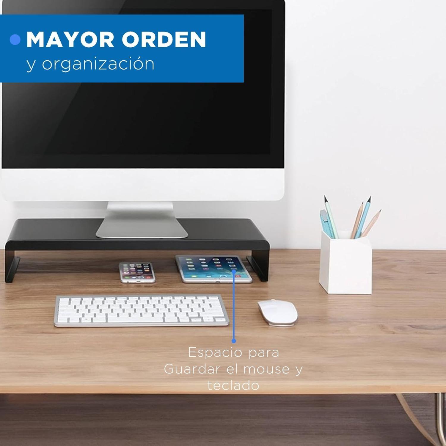 Base Soporte Monitor Pantalla Organizador Escritorio Linkon-3