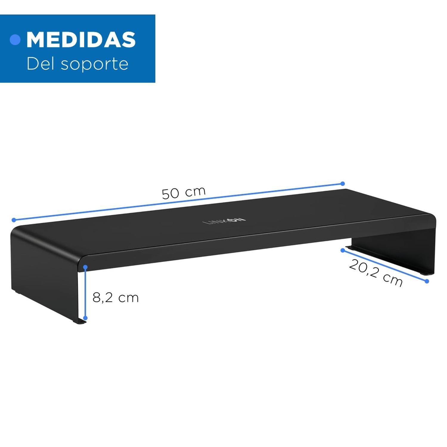 Base Soporte Monitor Pantalla Organizador Escritorio Linkon-5