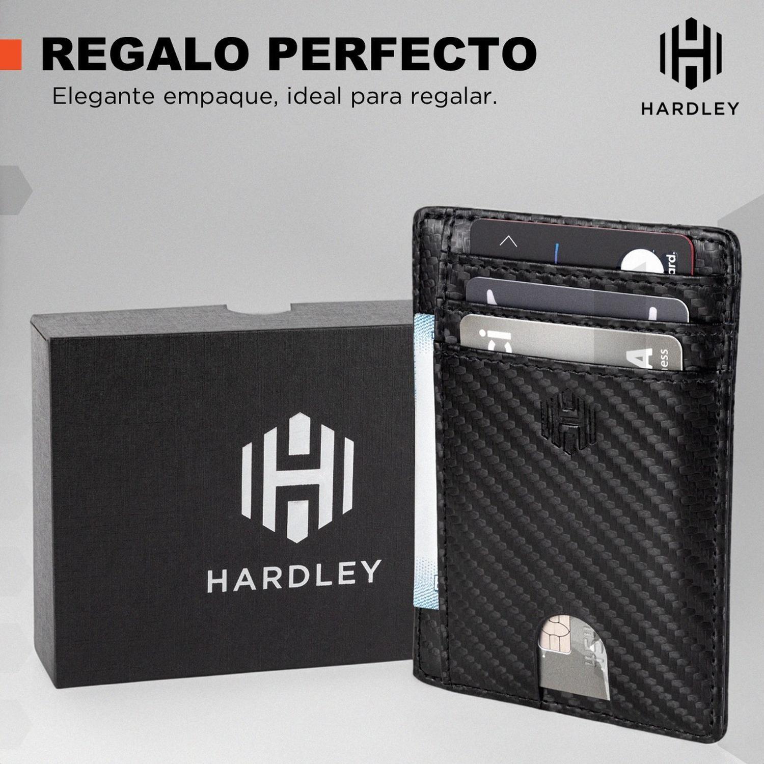 Billetera Hombre Ultra Delgada de Cuero Bloqueo Rfid Hardley-5