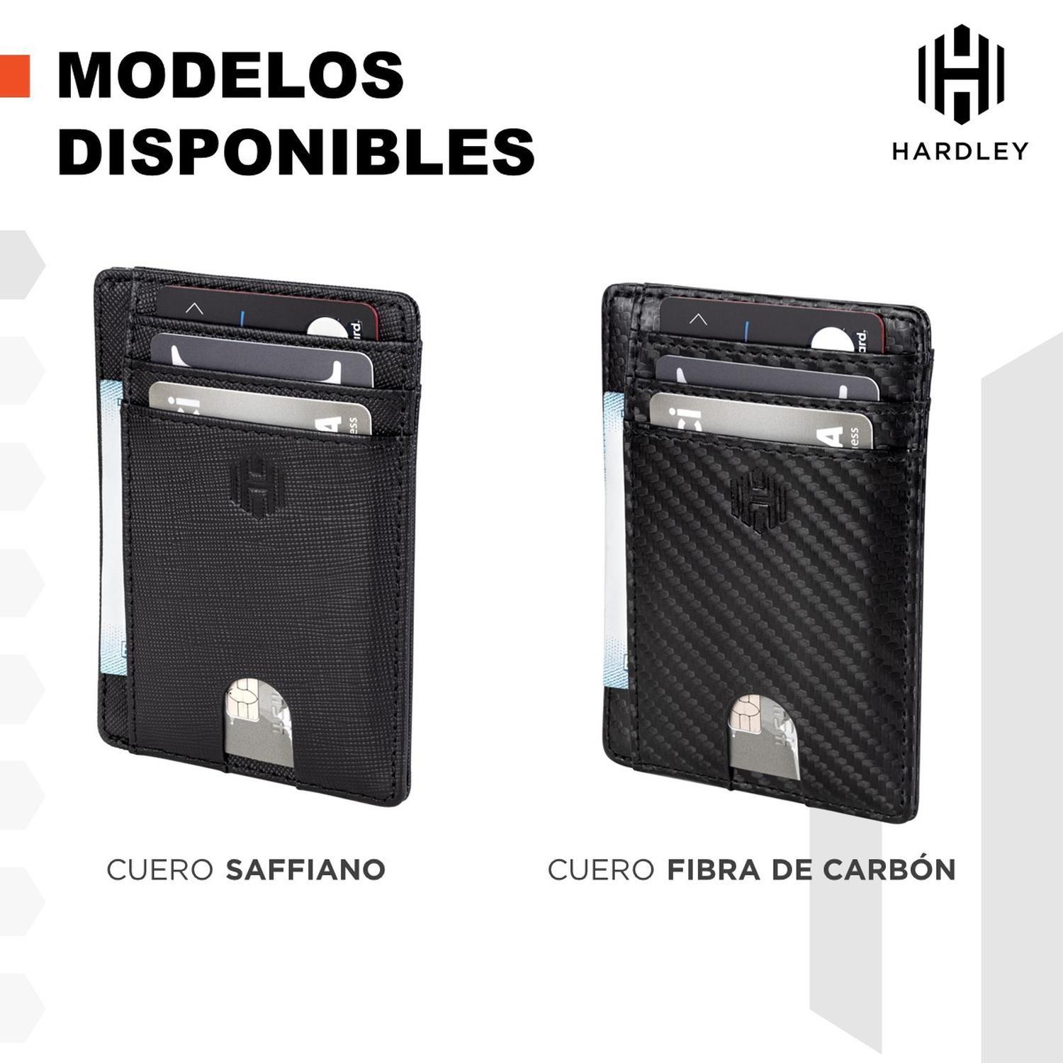 Billetera Hombre Ultra Delgada de Cuero Bloqueo Rfid Hardley-7