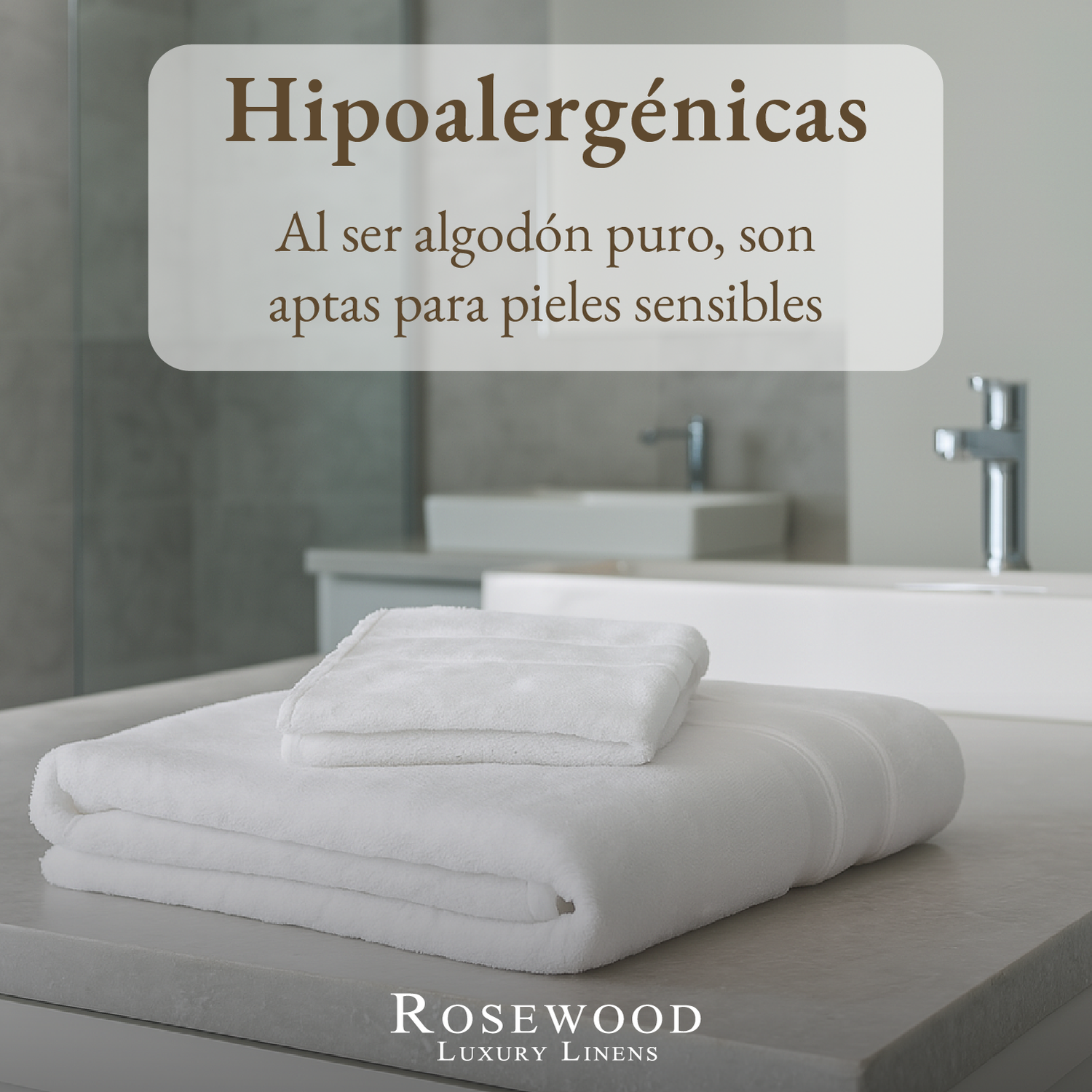 Toallas Baño Premium Set 2 100% Algodón Rosewood Lujo Suave-2