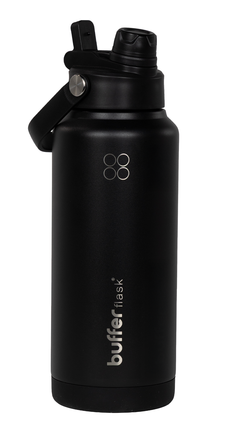 Termo Botella Agua Termica Buffer Flask Acero Inox 1L 2 en 1-0