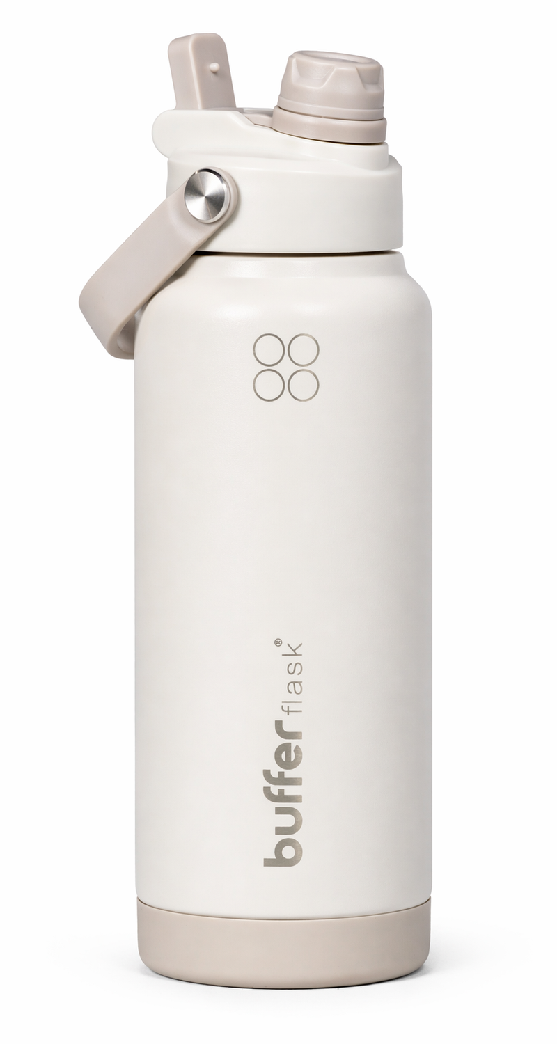 Termo Botella Agua Termica Buffer Flask Acero Inox 1L 2 en 1-0