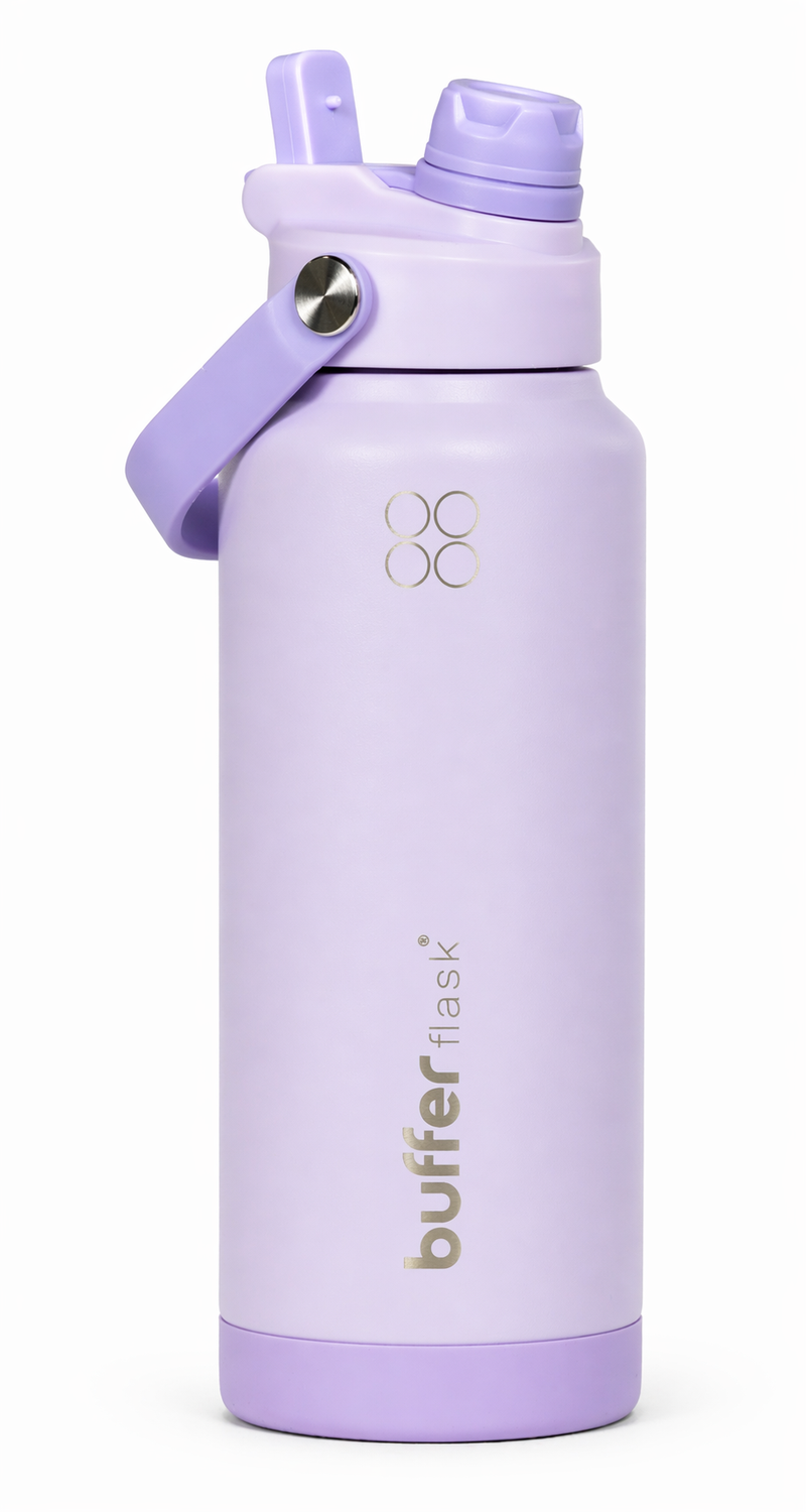 Termo Botella Agua Termica Buffer Flask Acero Inox 1L 2 en 1-0