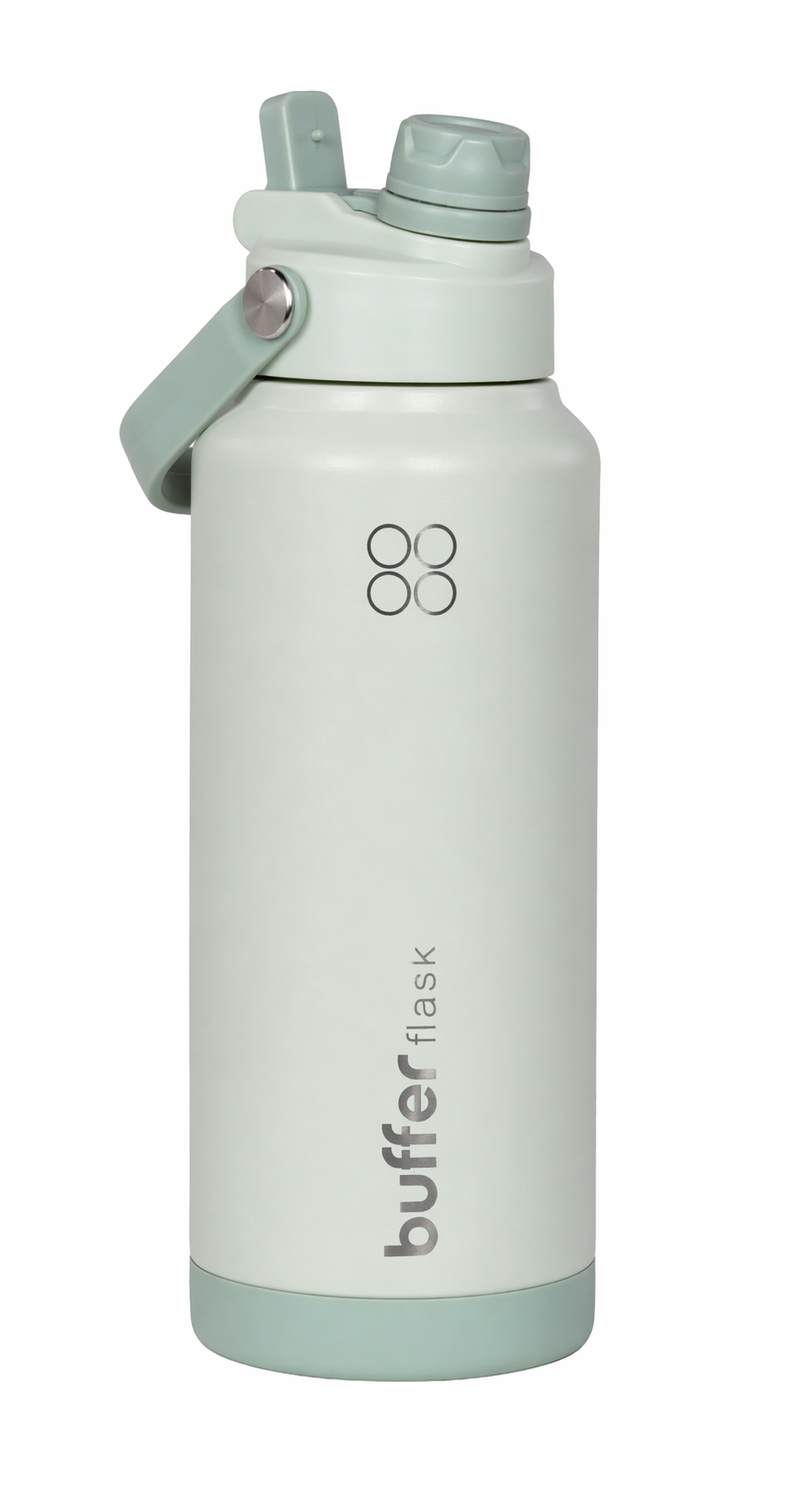 Termo Botella Agua Termica Buffer Flask Acero Inox 1L 2 en 1-0