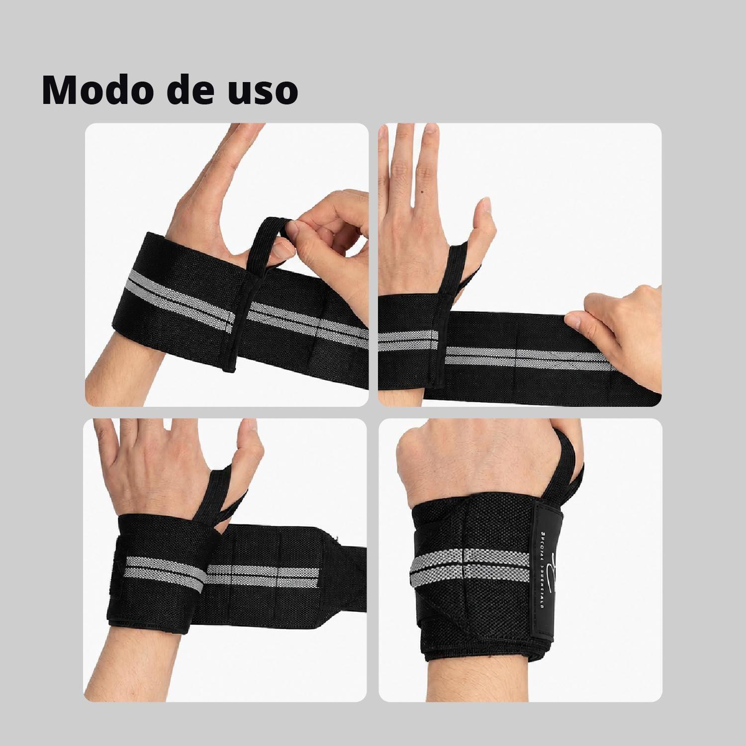 Muñequeras Levantamiento Pesas Worx Gym Gimnasio Crossfit x2-4