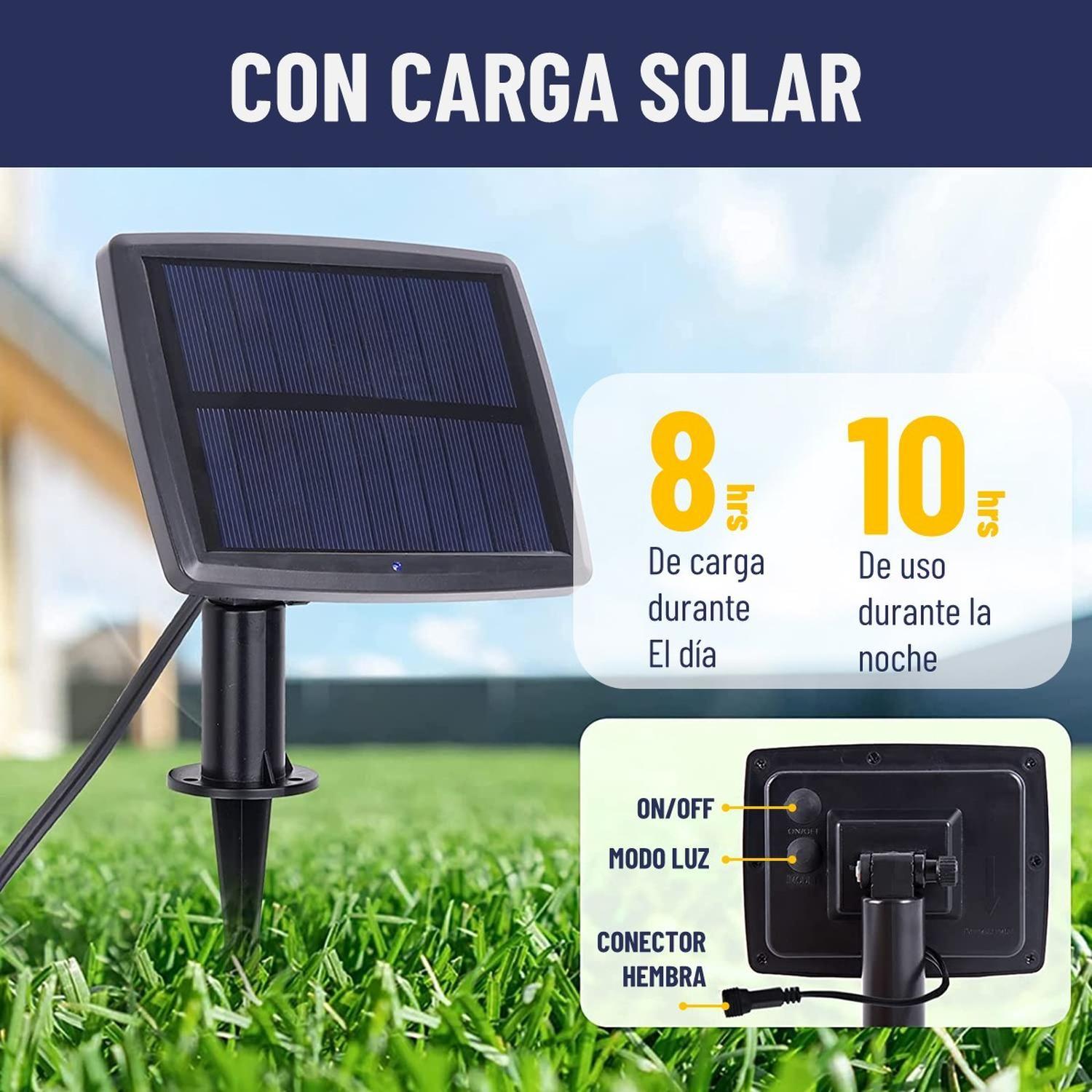 Guirnalda Luces Solar 7,5Mt Exterior Maxwell + 10 Ampolletas-2