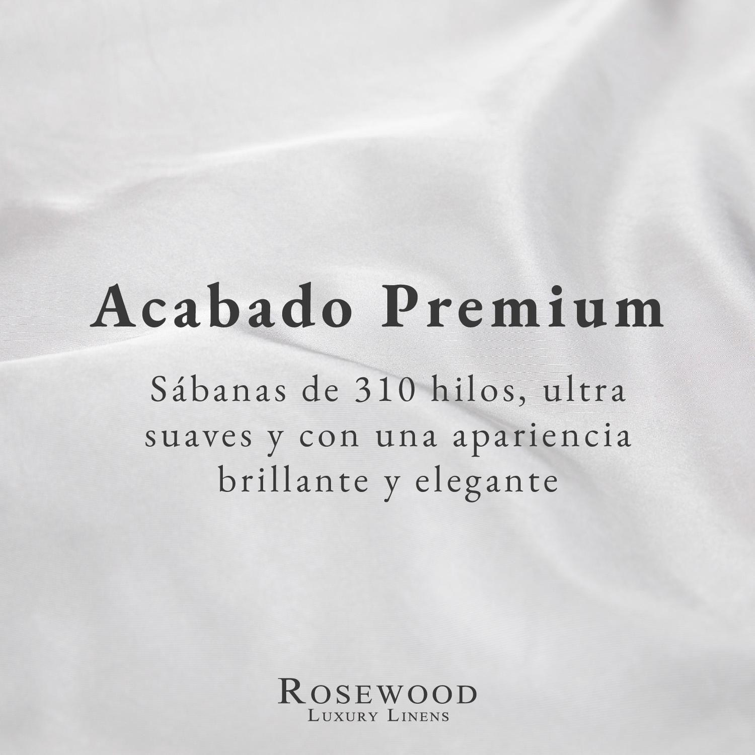 Sabanas Satin Rosewood Ultra Suaves Juego Completo Super King-6