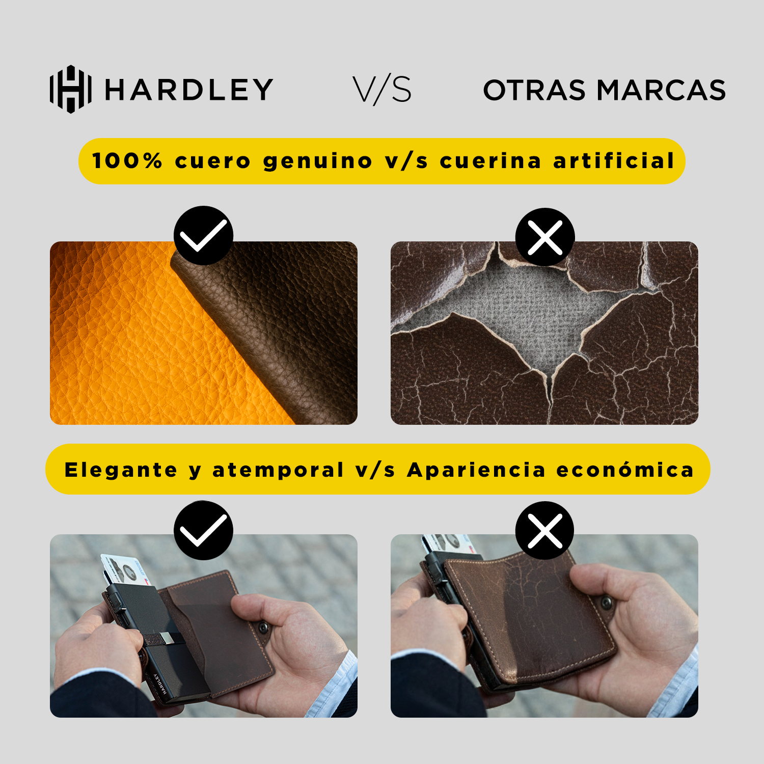 Billetera Hombre De Cuero Hardley Tarjetero Protección Rfid-3