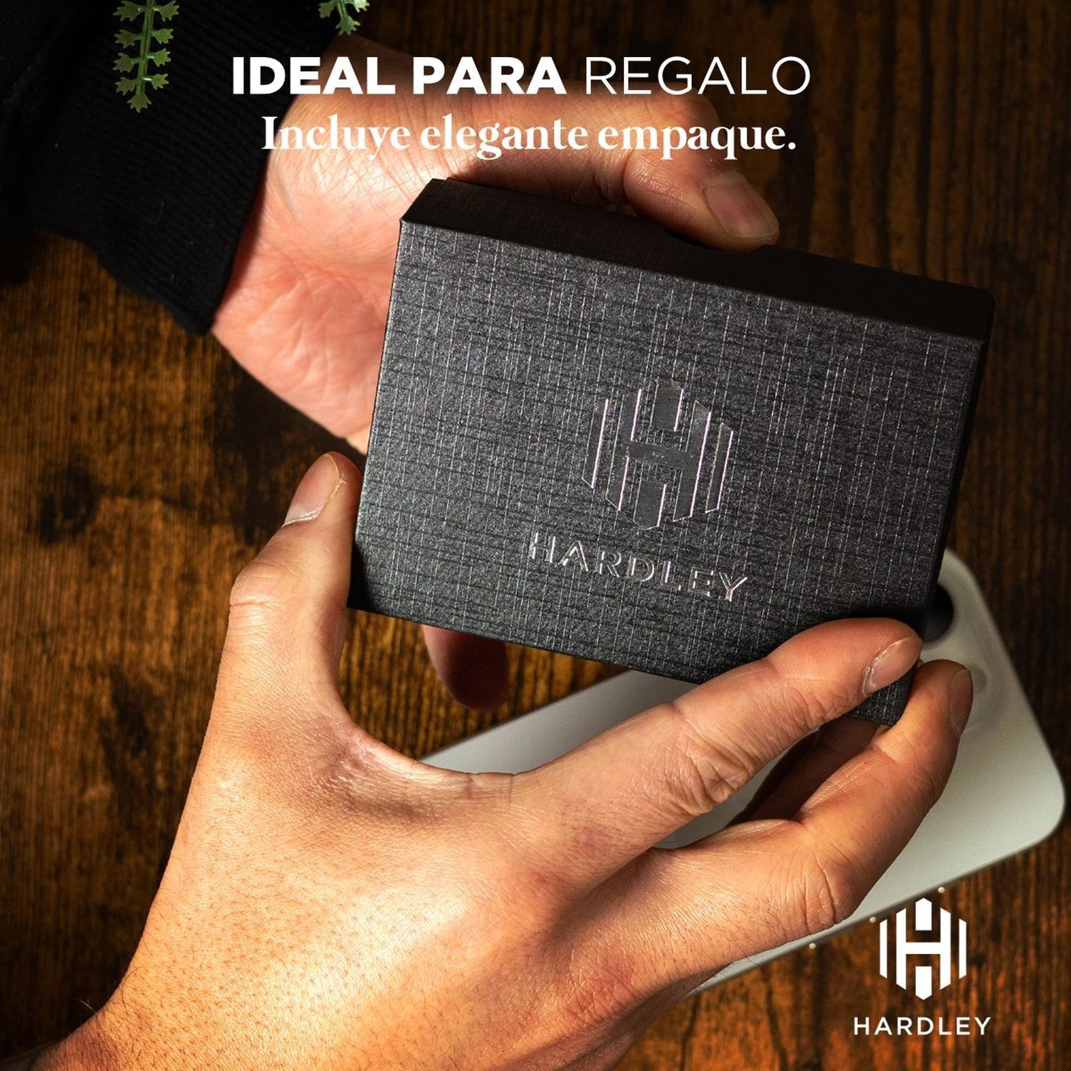 Billetera Hombre De Cuero Hardley Tarjetero Protección Rfid-6