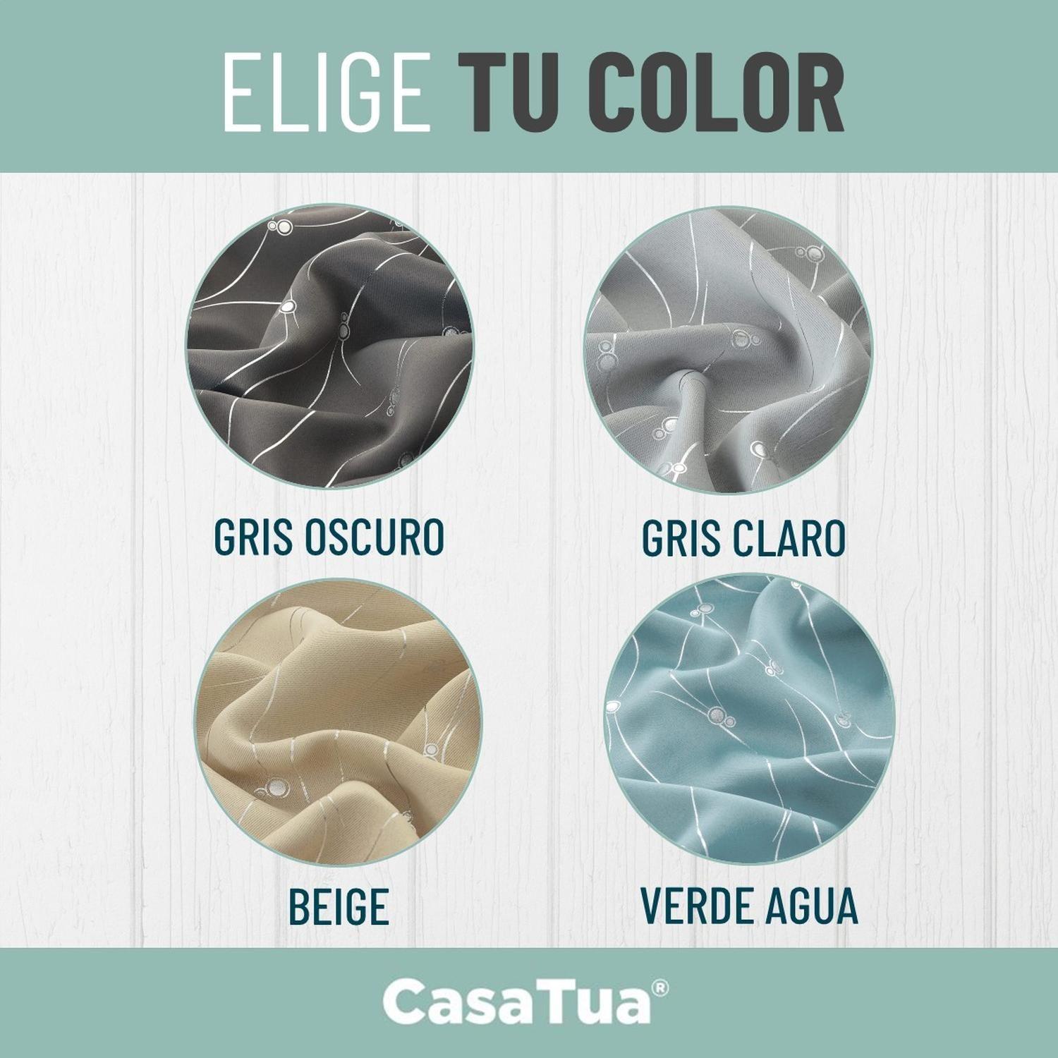 Cortina Blackout 95%, Son 2 Paños De 140x220cm CasaTua-7