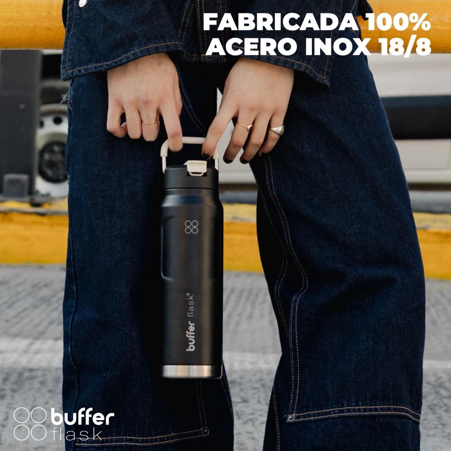 Termo Botella Agua Termica Buffer Acero Inoxidable 1 Litro-3